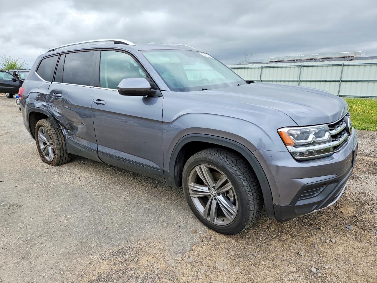 2019 Volkswagen Atlas S Gray vin: 1V2AP2CAXKC555215