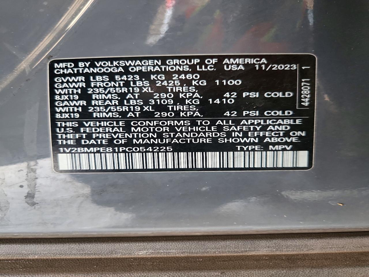 2023 Volkswagen Id.4 Gray vin: 1V2BMPE81PC054225