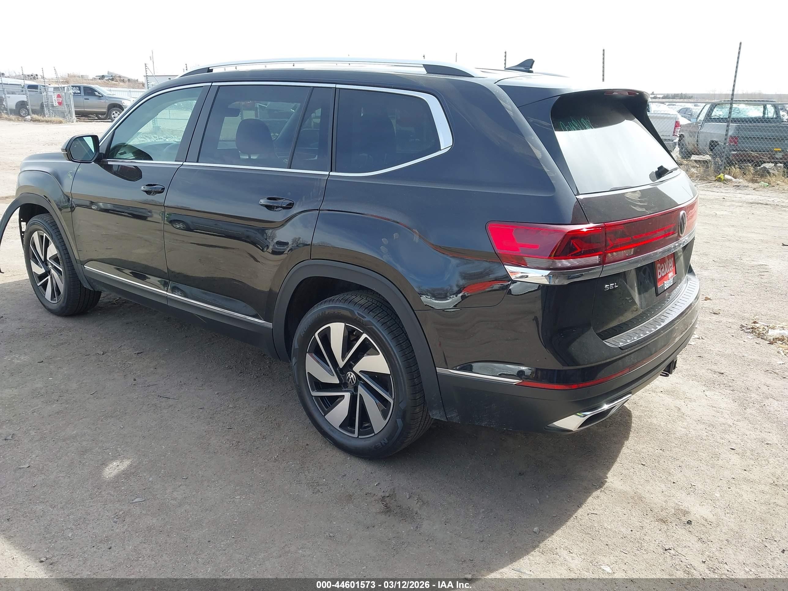 2026 Volkswagen Atlas Sel Black vin: 1V2BN2CA6TC533918
