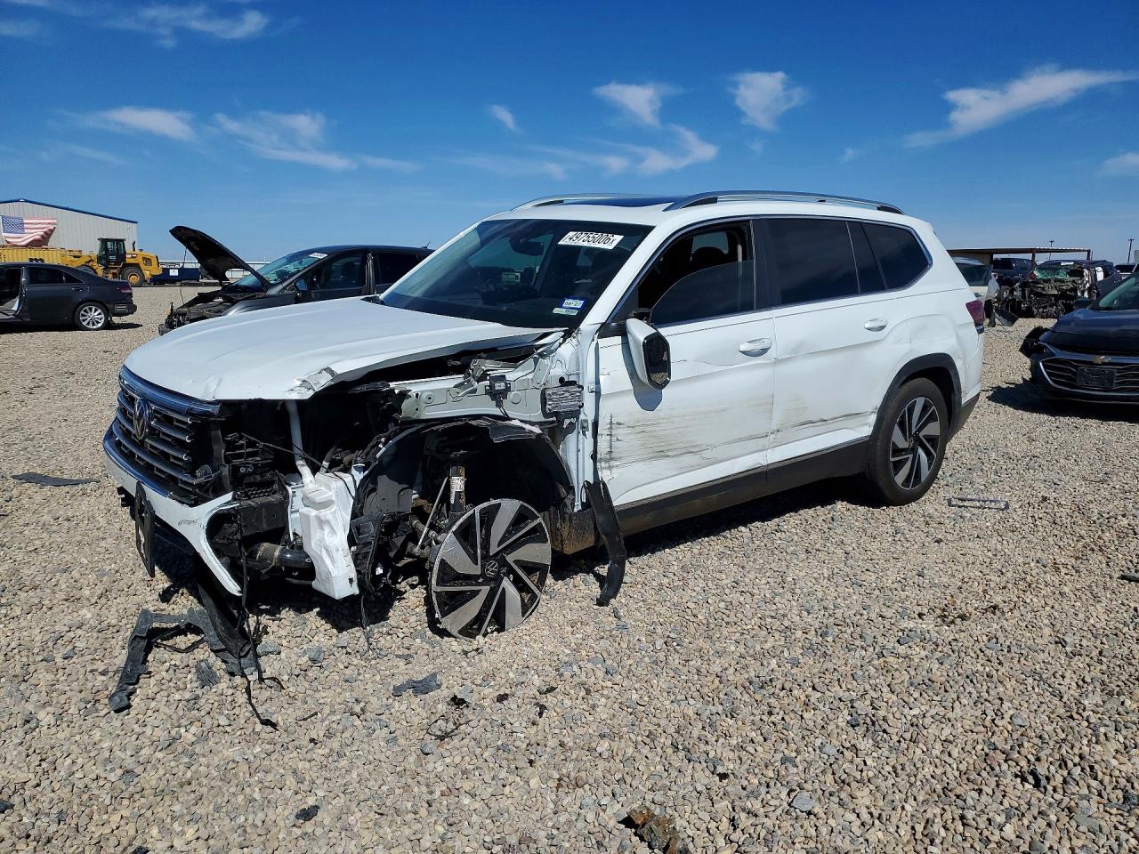 2025 Volkswagen Atlas Sel White vin: 1V2BR2CA6SC534263
