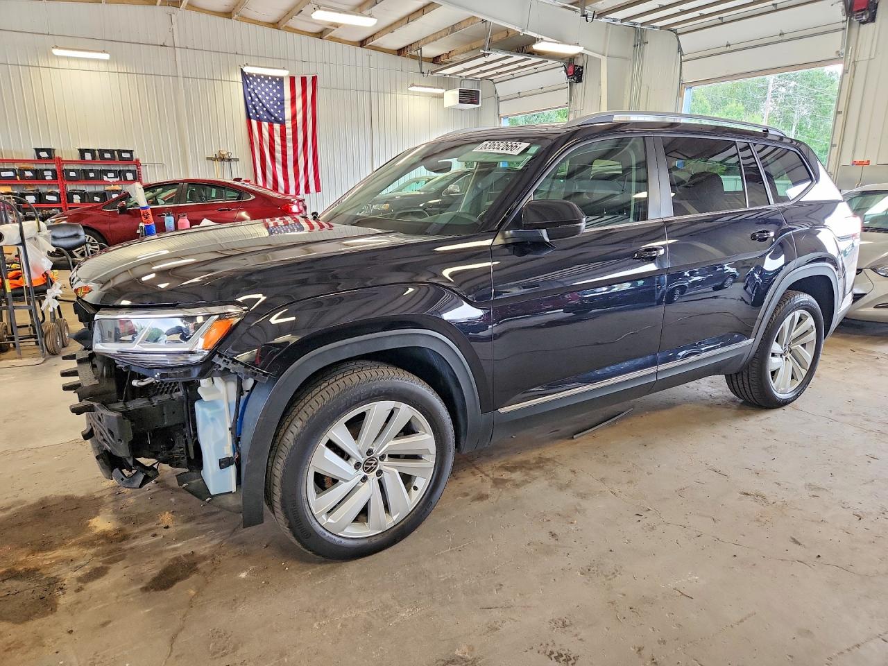 2021 Volkswagen Atlas Sel Black vin: 1V2BR2CA9MC502846