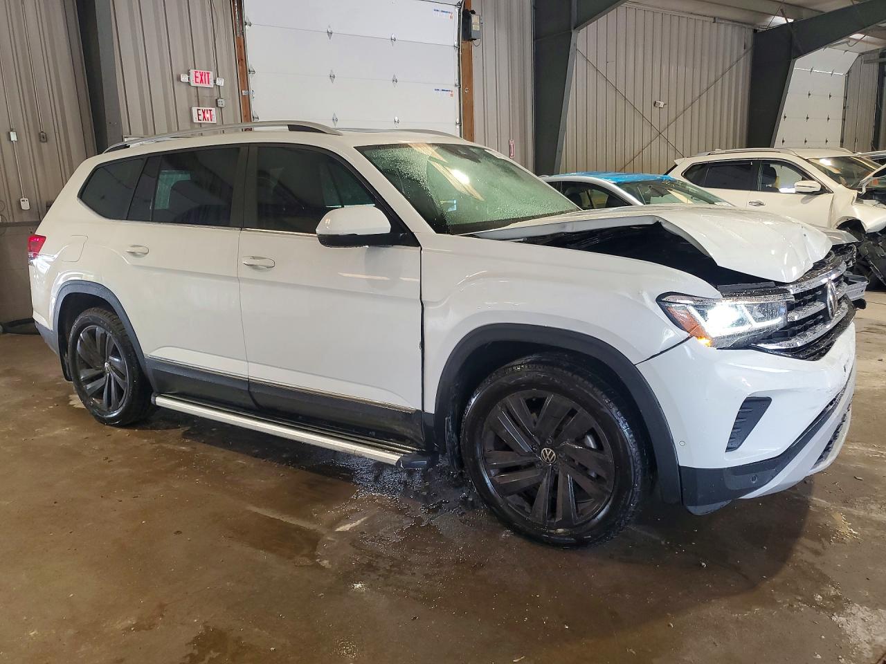 2021 Volkswagen Atlas Sel White vin: 1V2BR2CA9MC522076
