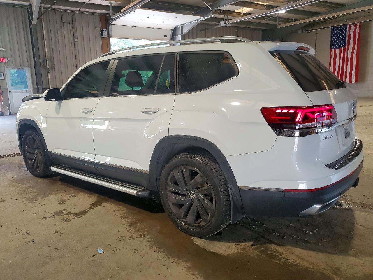 2021 Volkswagen Atlas Sel White vin: 1V2BR2CA9MC522076