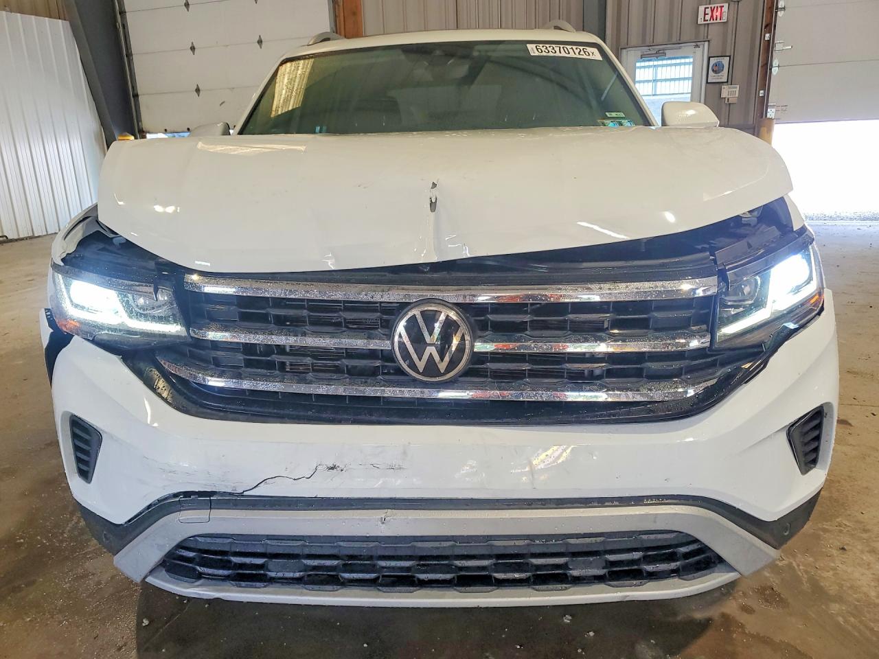 2021 Volkswagen Atlas Sel White vin: 1V2BR2CA9MC522076