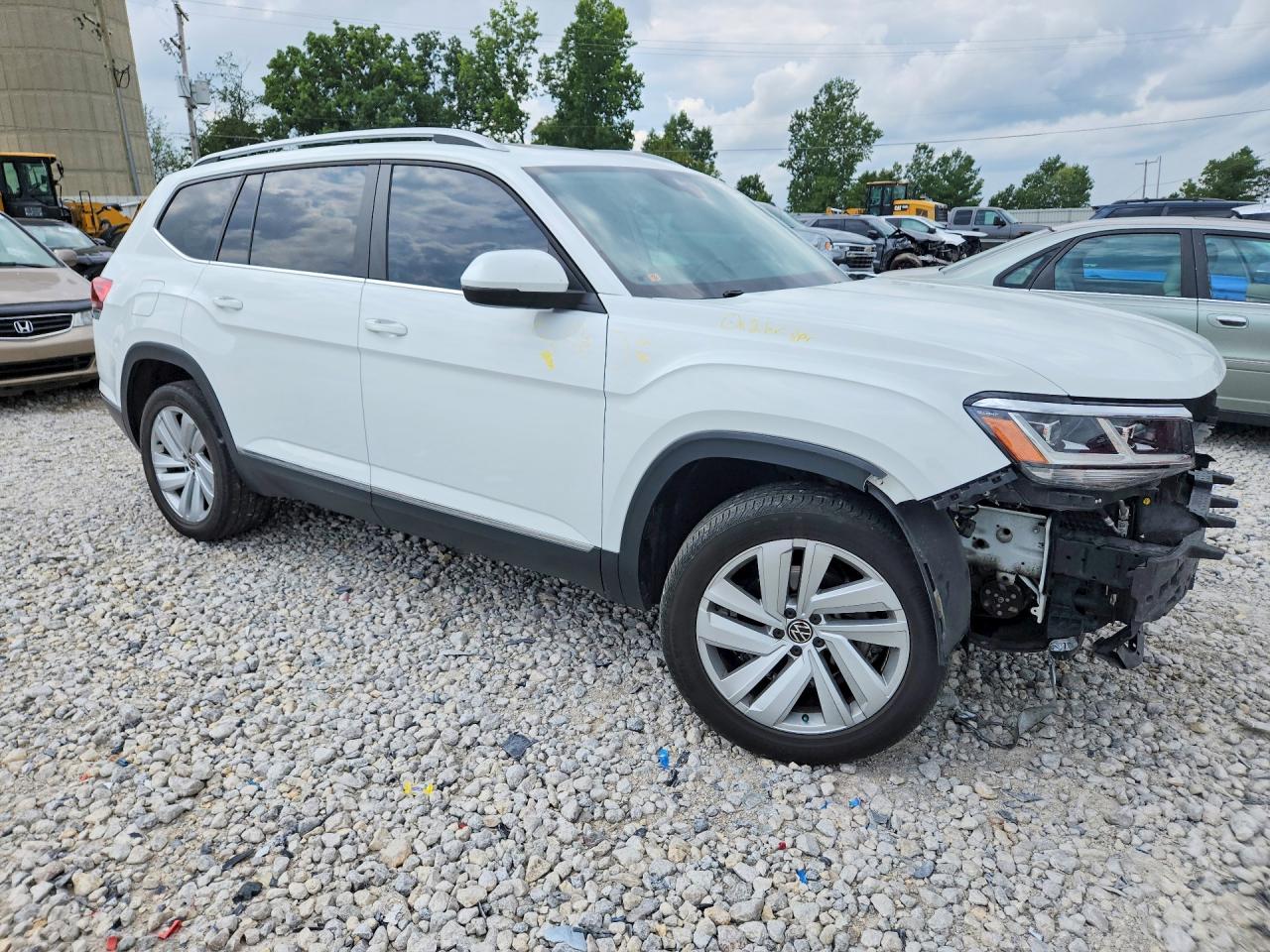 2021 Volkswagen Atlas Sel White vin: 1V2BR2CAXMC507313