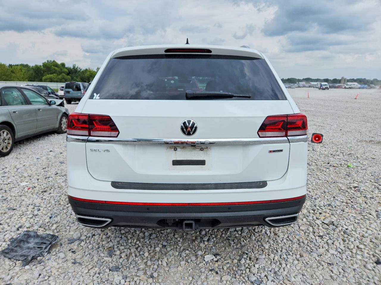 2021 Volkswagen Atlas Sel White vin: 1V2BR2CAXMC507313
