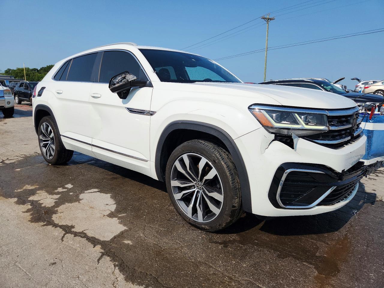 2021 Volkswagen Atlas Cross Sport Sel R-line White vin: 1V2CE2CA2MC217695