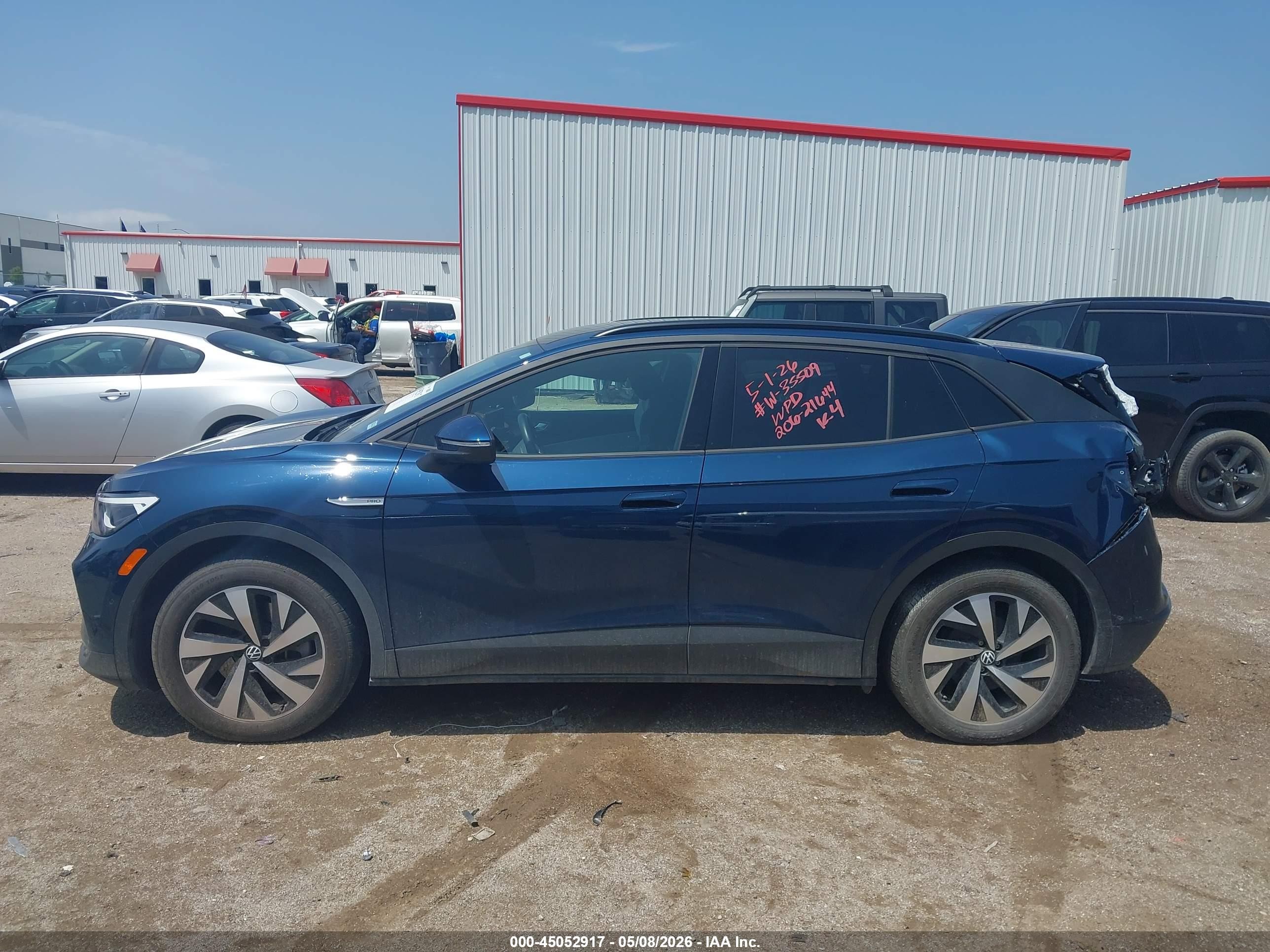 2023 Volkswagen Id.4 Pro Blue vin: 1V2CMPE85PC042924