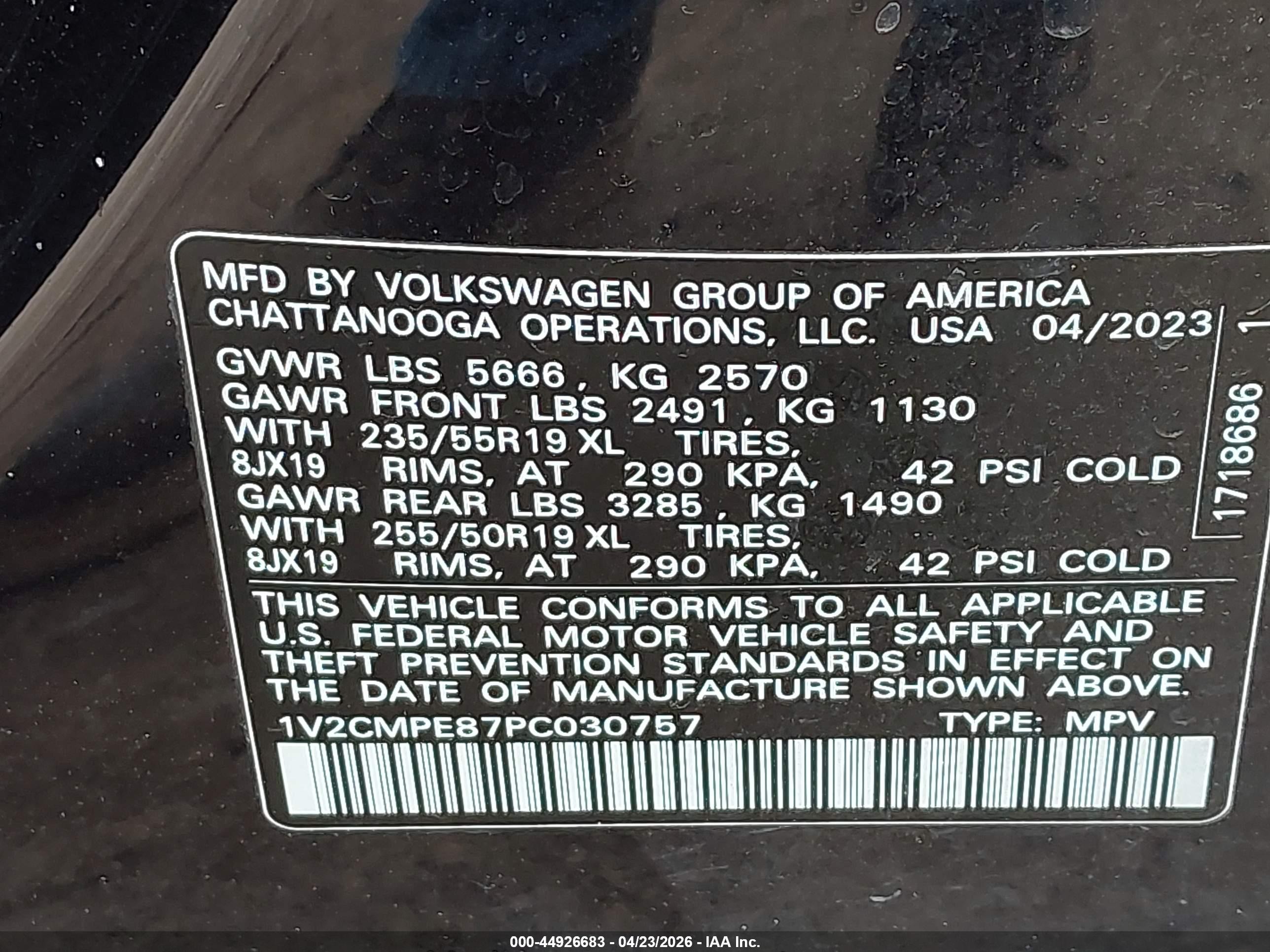 2023 Volkswagen Id.4 Pro Black vin: 1V2CMPE87PC030757