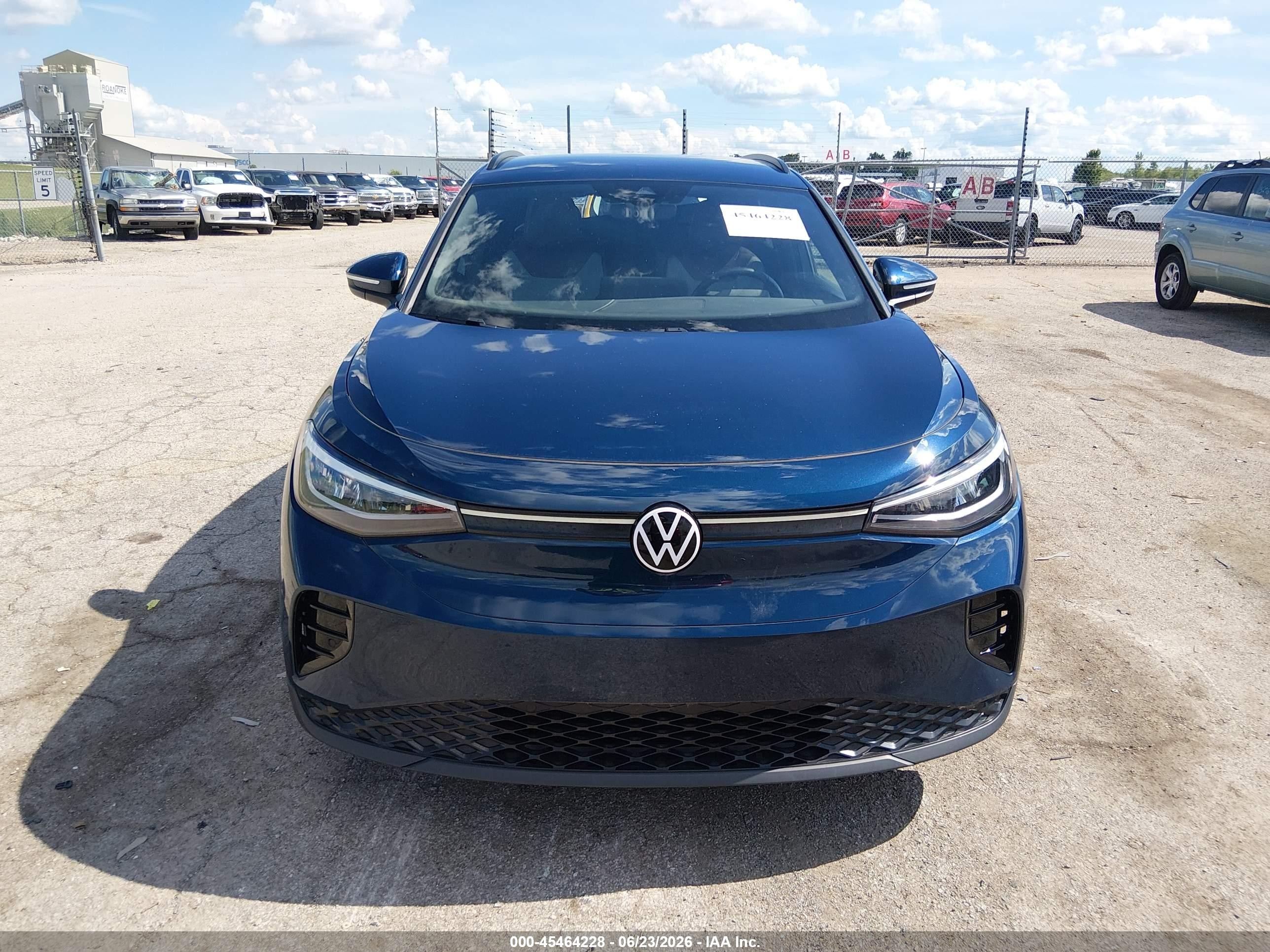 2023 Volkswagen Id.4 Pro Blue vin: 1V2CMPE88PC018679