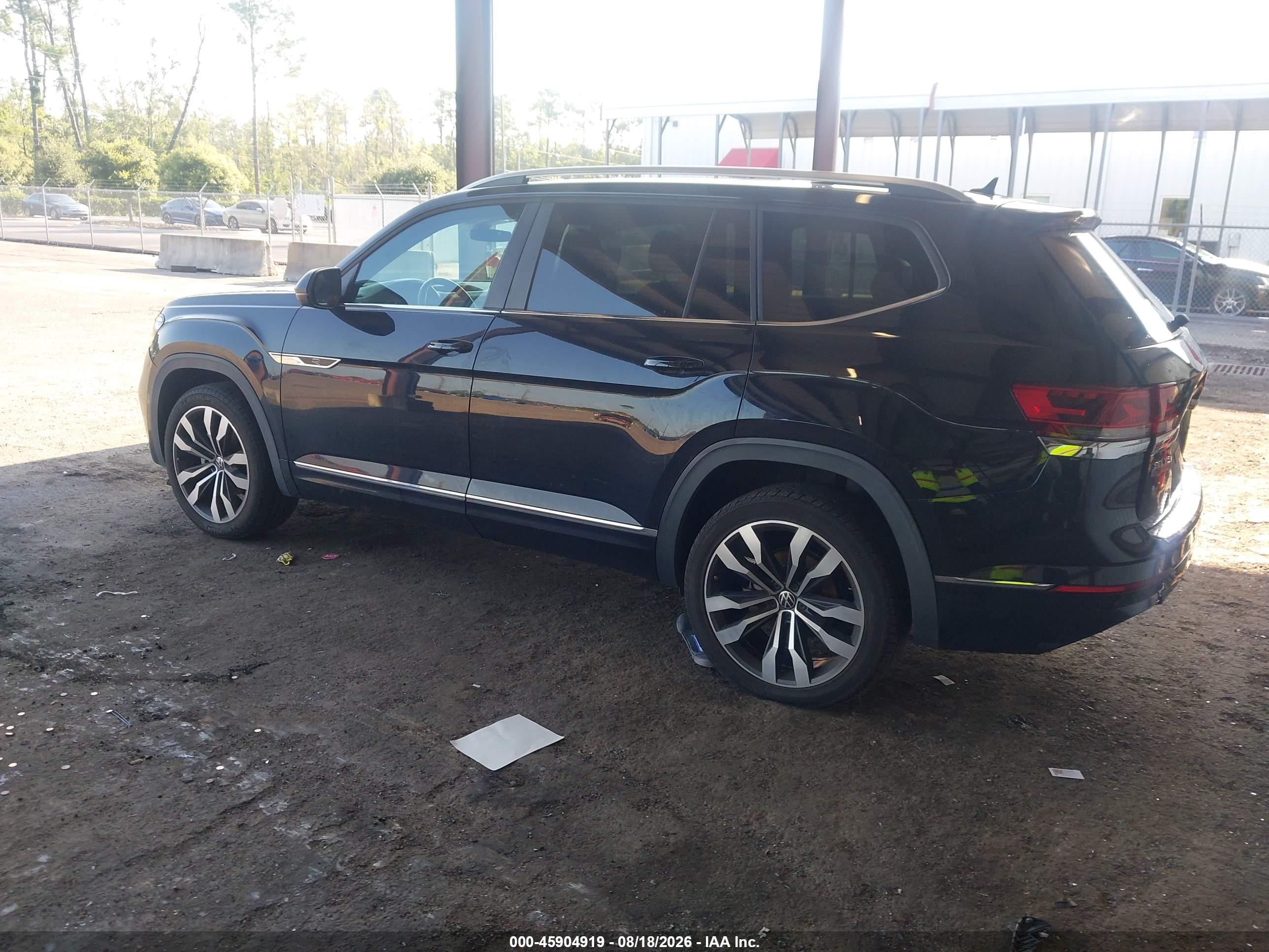 2021 Volkswagen Atlas 3.6l V6 Sel R-line Blue vin: 1V2CR2CA7MC557106