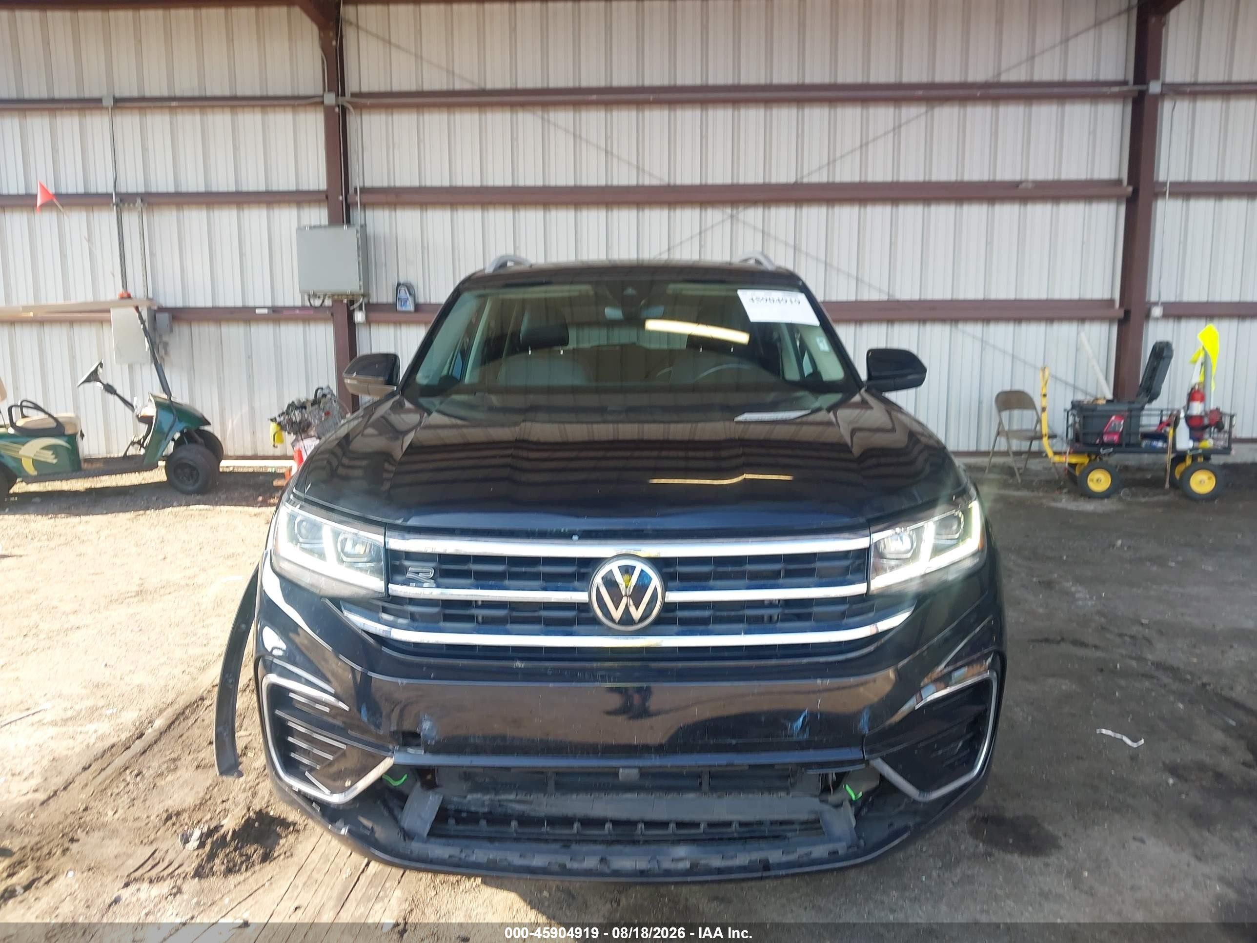 2021 Volkswagen Atlas 3.6l V6 Sel R-line Blue vin: 1V2CR2CA7MC557106