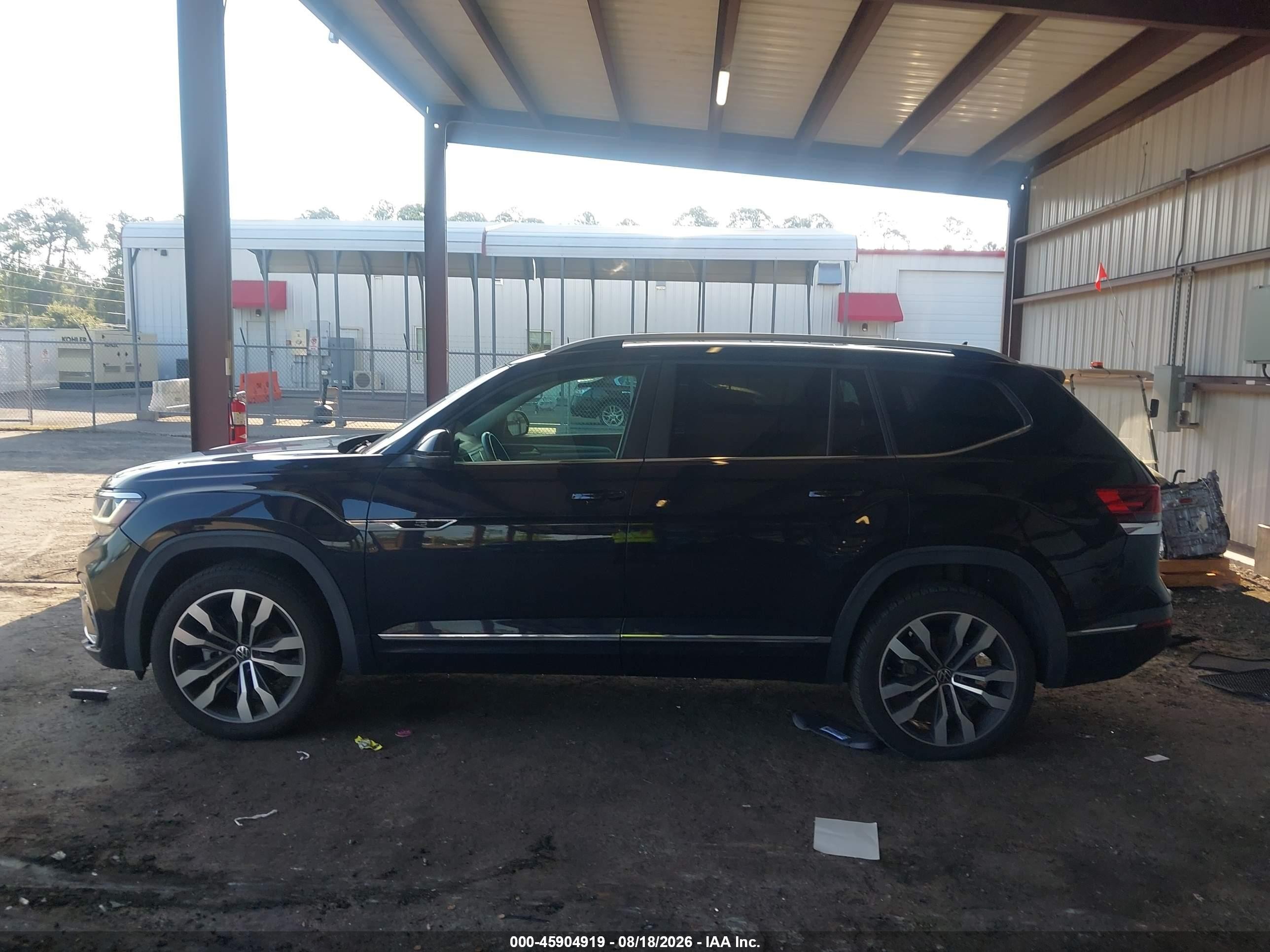 2021 Volkswagen Atlas 3.6l V6 Sel R-line Blue vin: 1V2CR2CA7MC557106