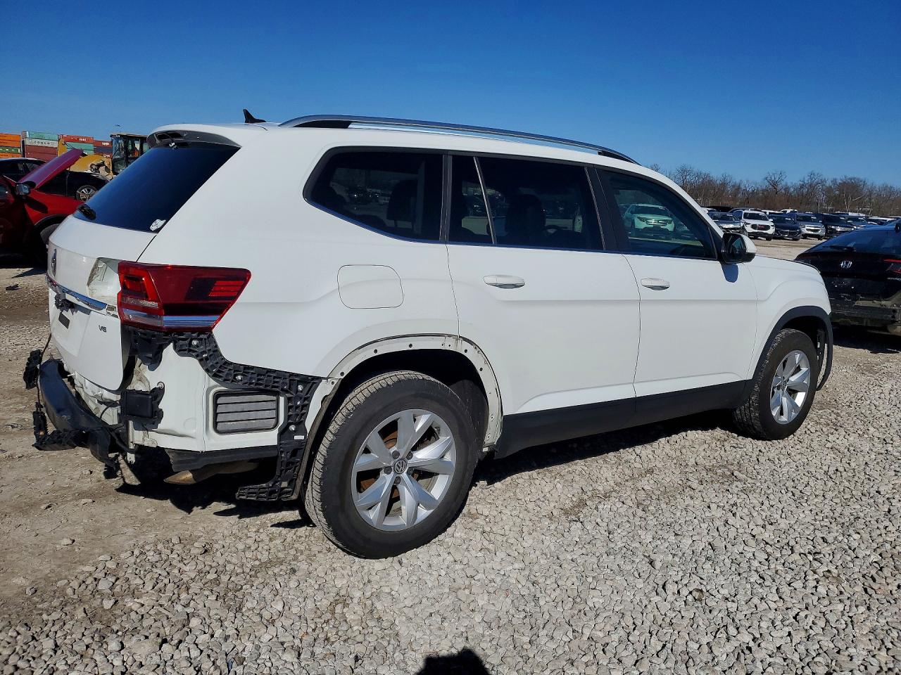2018 Volkswagen Atlas Se White vin: 1V2CR2CA8JC571320