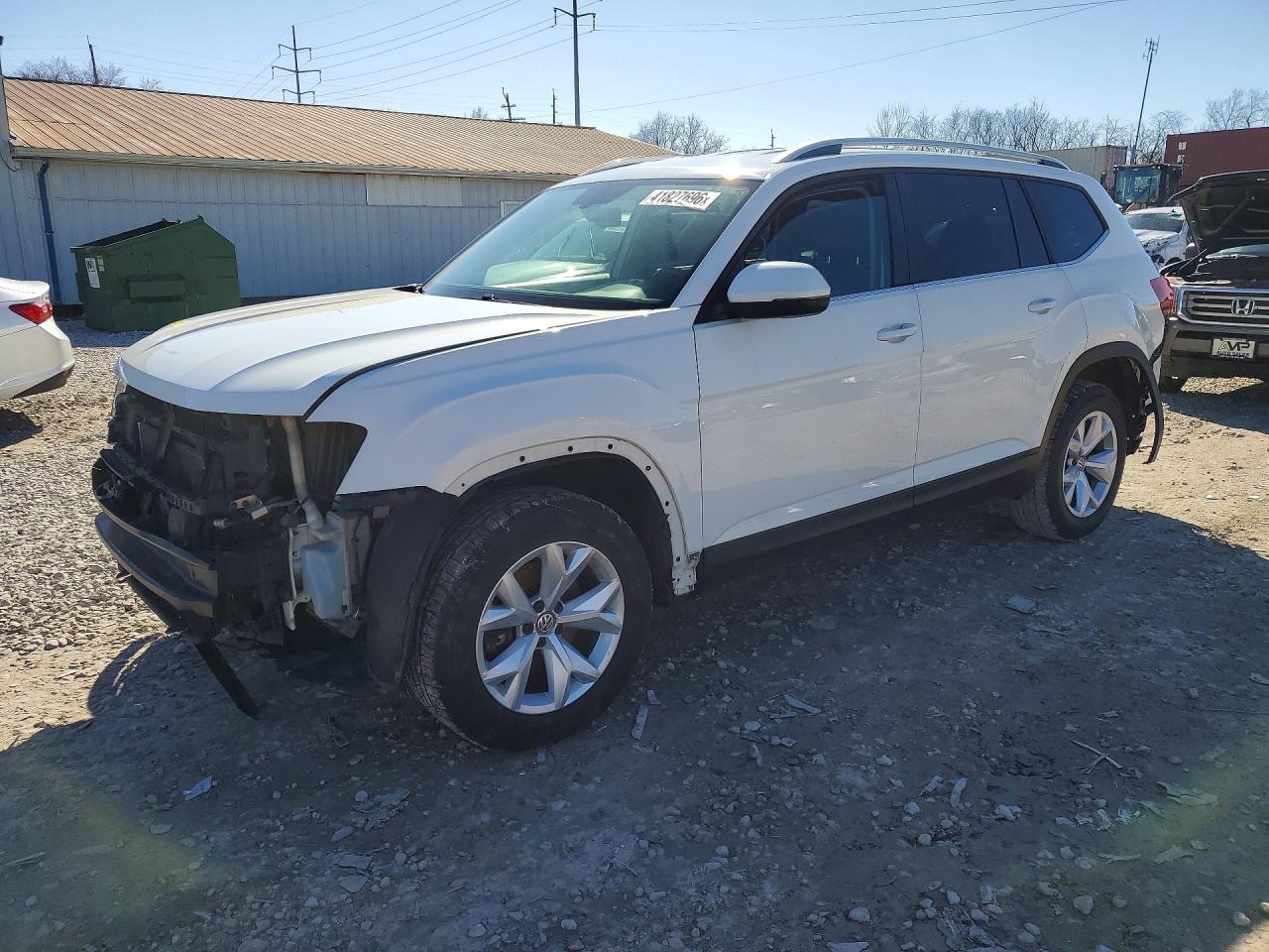 2018 Volkswagen Atlas Se White vin: 1V2CR2CA8JC571320
