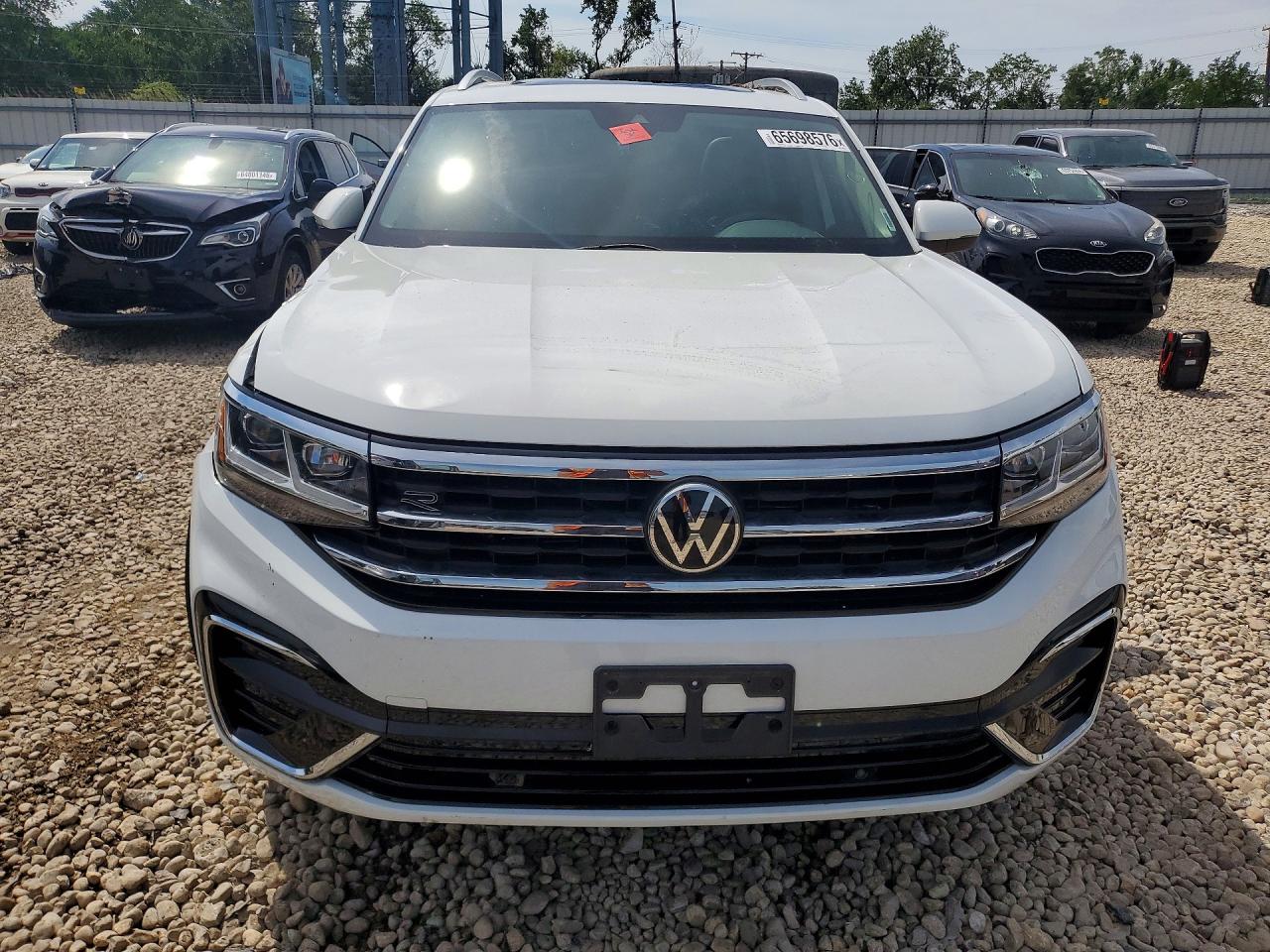 2021 Volkswagen Atlas Sel R-line White vin: 1V2CR2CA8MC559611
