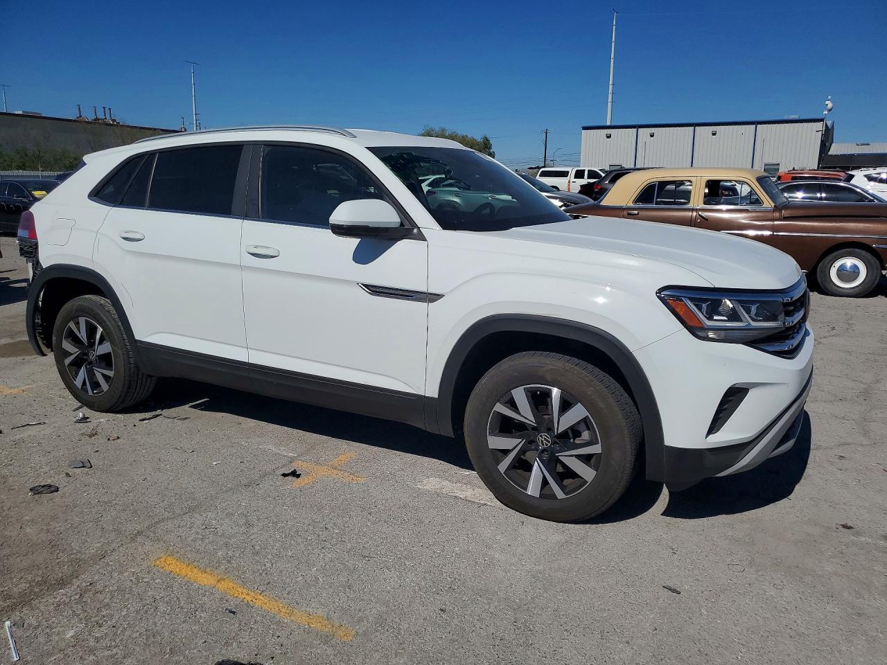 2021 Volkswagen Atlas Cross Sport Se White vin: 1V2DC2CA3MC231325