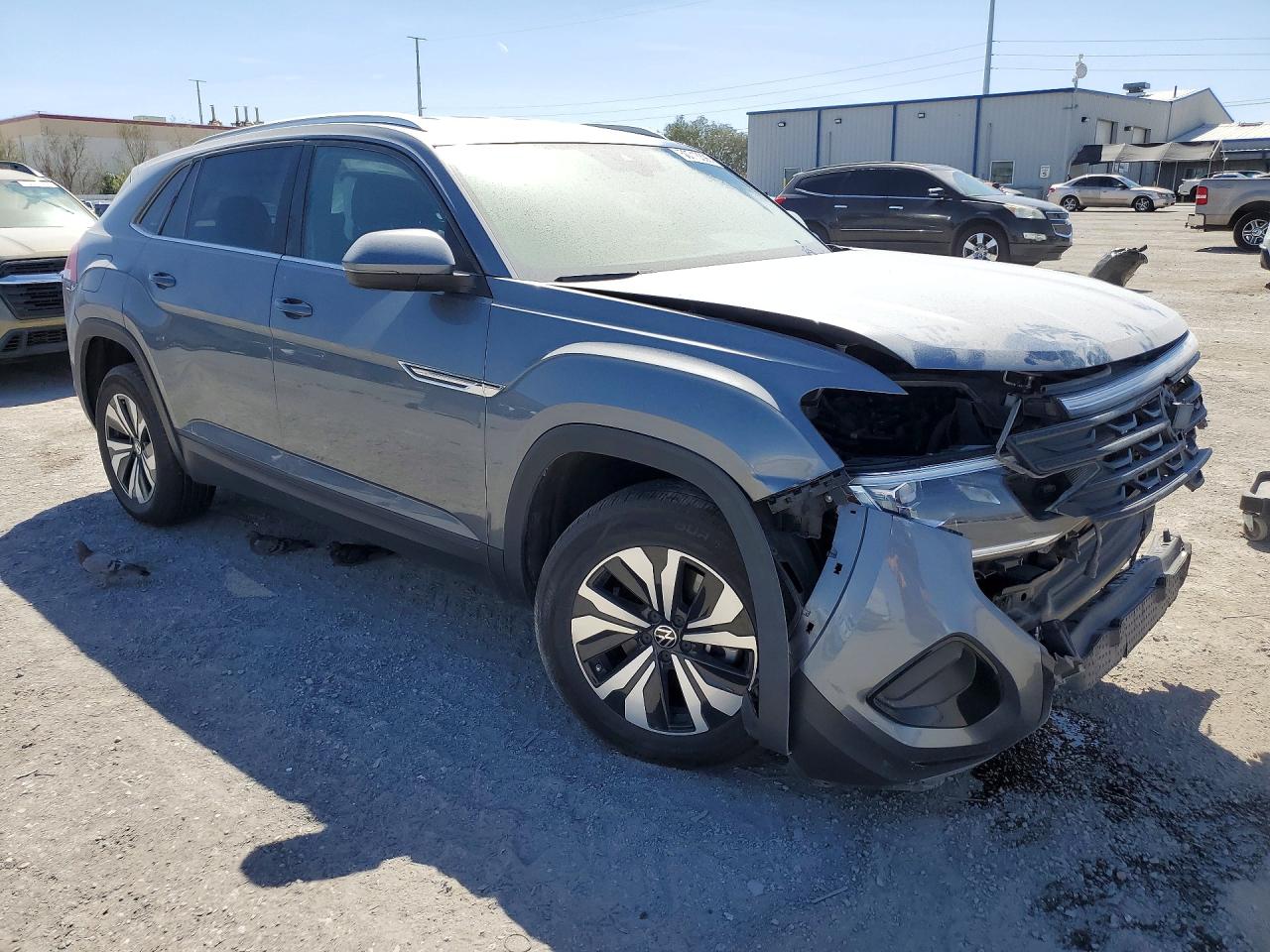 2024 Volkswagen Atlas Cross Sport Gray vin: 1V2DE2CA8RC208527