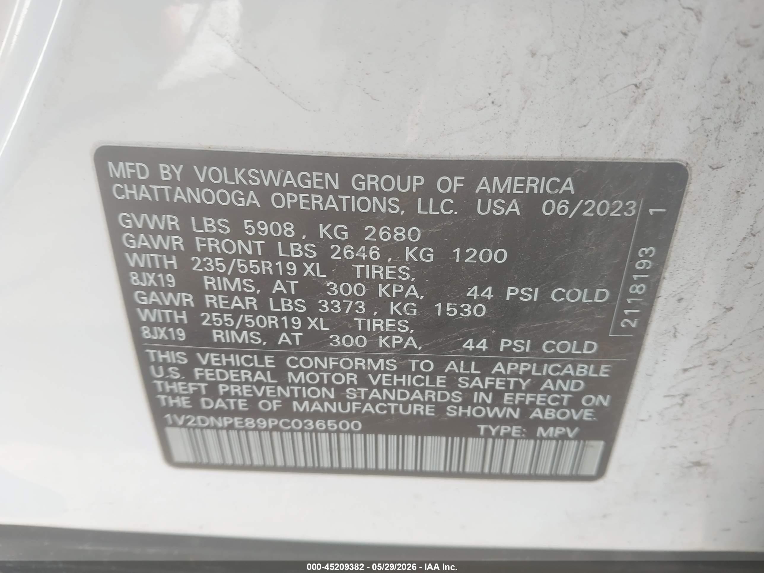 2023 Volkswagen Id.4 Awd Pro White vin: 1V2DNPE89PC036500