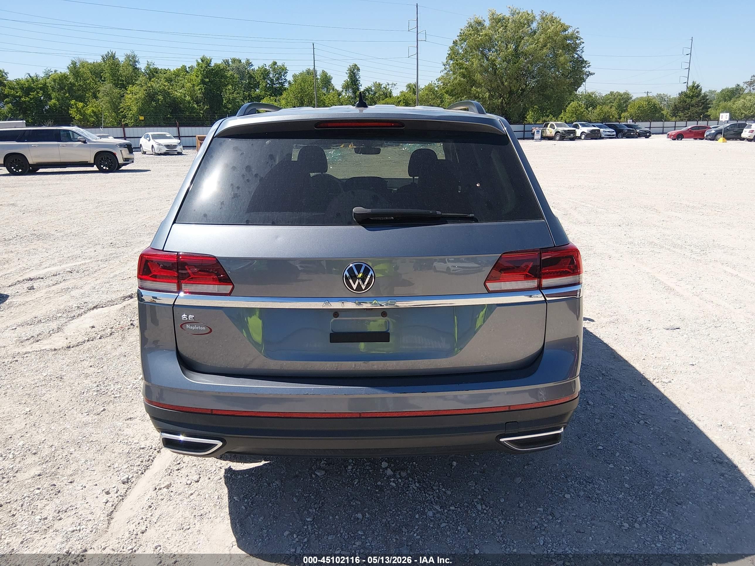 2022 Volkswagen Atlas 2.0t Se Gray vin: 1V2DP2CA2NC516104