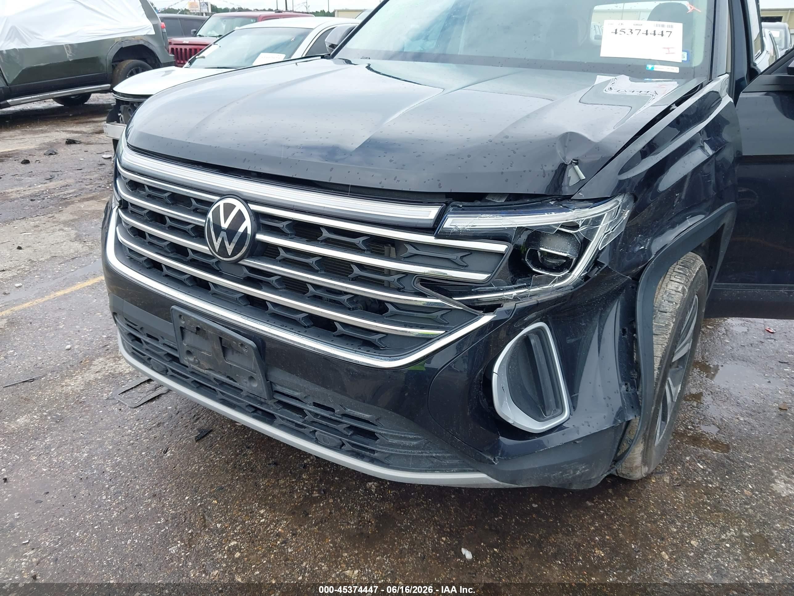 2024 Volkswagen Atlas 2.0t Se Black vin: 1V2DR2CA0RC541177