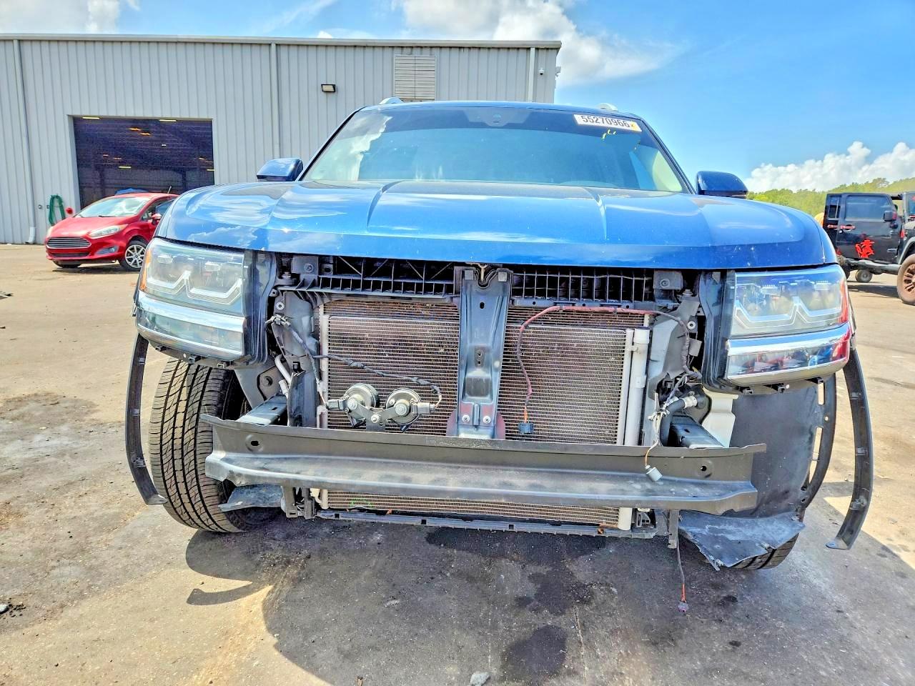 2018 Volkswagen Atlas Se Синий vin: 1V2DR2CA2JC506922
