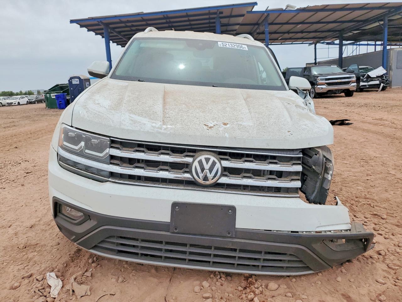 2018 Volkswagen Atlas Se White vin: 1V2DR2CA5JC560067