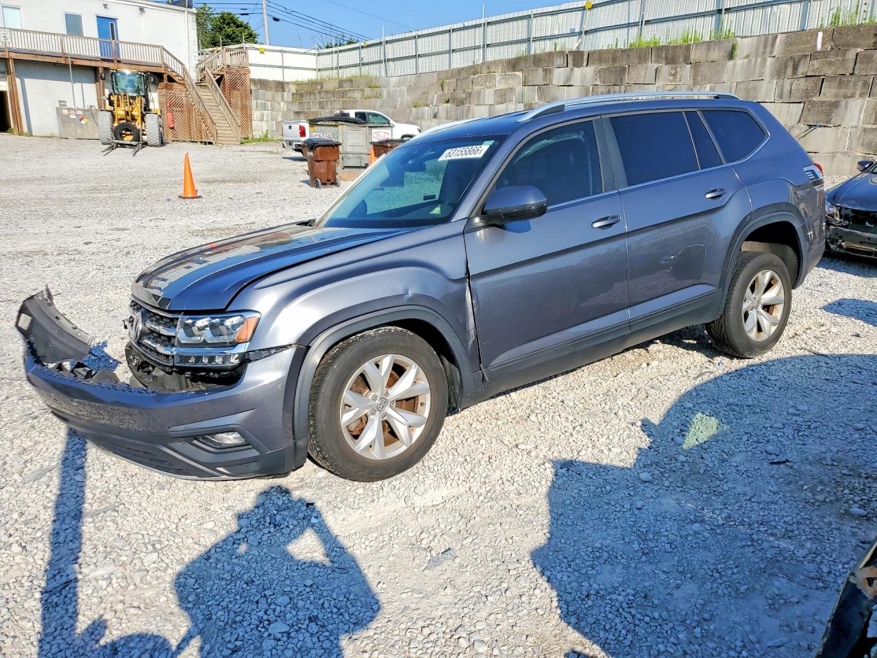 2018 Volkswagen Atlas Se Gray vin: 1V2DR2CAXJC508417