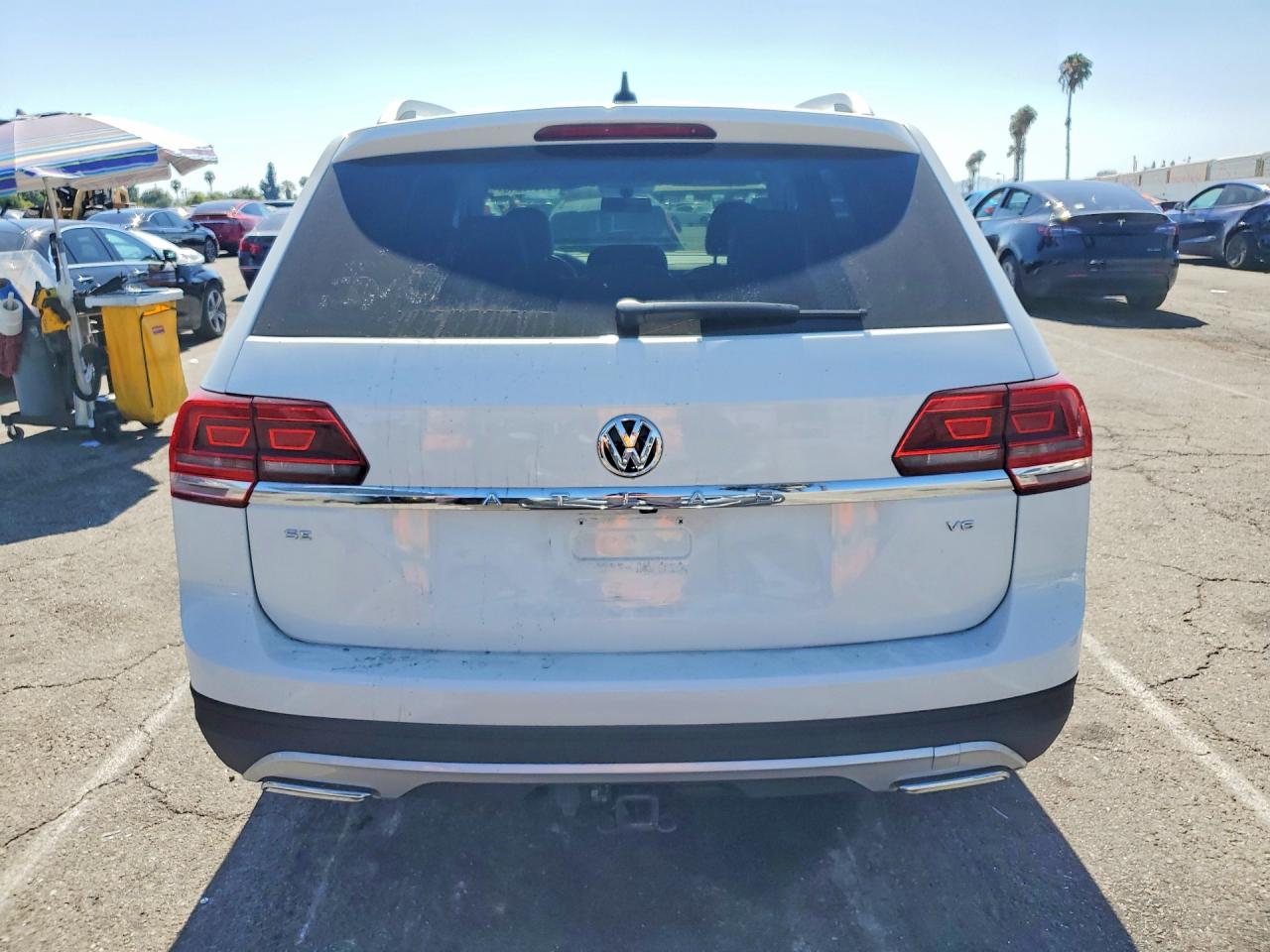 2019 Volkswagen Atlas Se Белый vin: 1V2DR2CAXKC610169