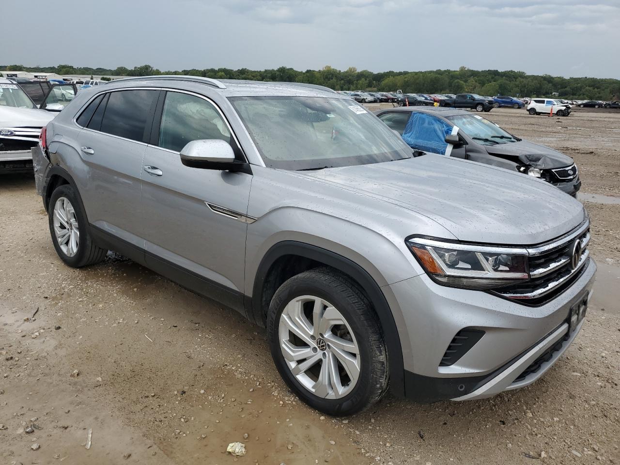 2020 Volkswagen Atlas Cross Sport Sel Silver vin: 1V2EC2CA5LC229577