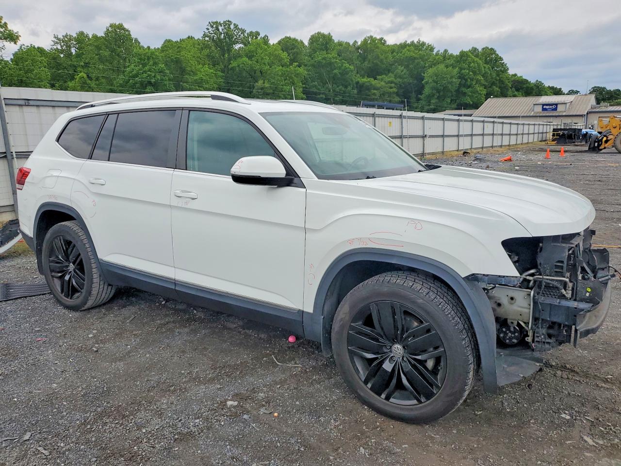 2018 Volkswagen Atlas Sel White vin: 1V2ER2CA2JC533784