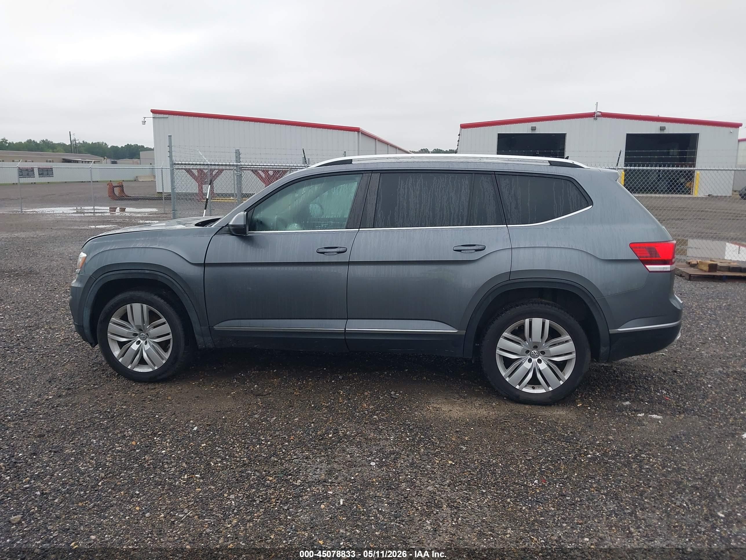 2019 Volkswagen Atlas 3.6l V6 Sel Gray vin: 1V2ER2CA4KC582809