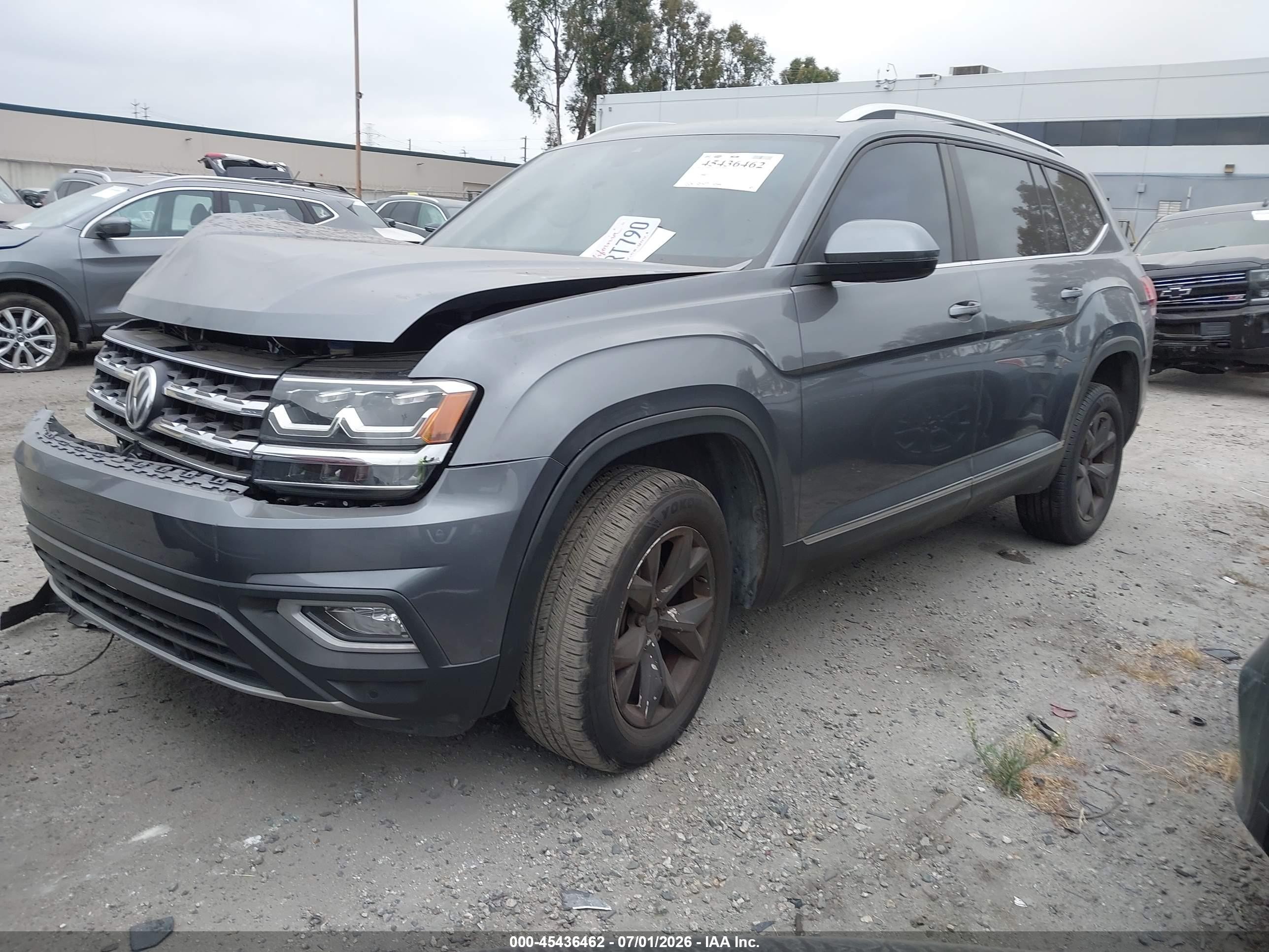 2018 Volkswagen Atlas 3.6l V6 Sel Серый vin: 1V2ER2CA6JC503252