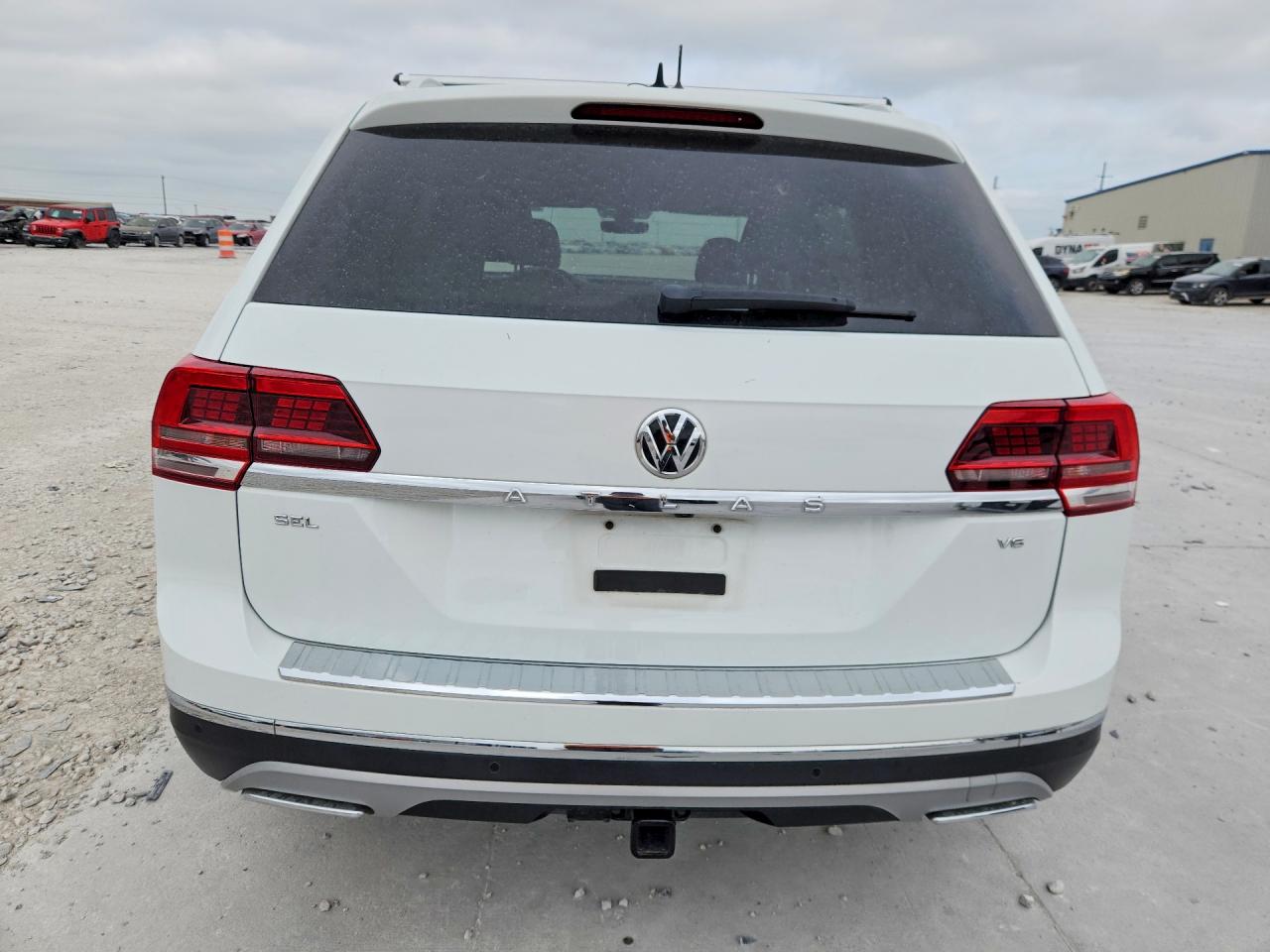 2019 Volkswagen Atlas Sel White vin: 1V2ER2CA7KC618119