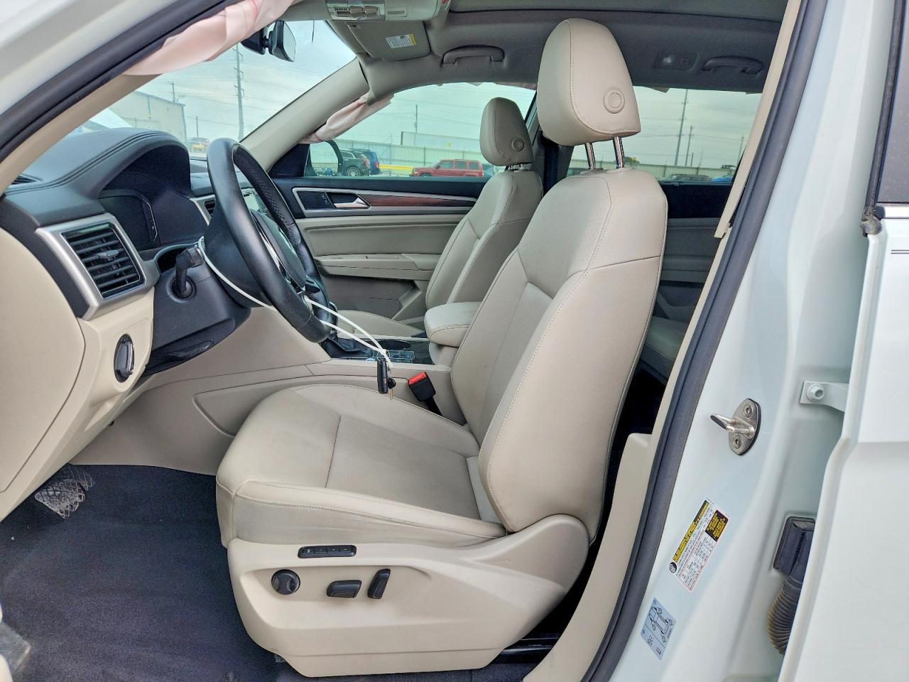 2019 Volkswagen Atlas Sel White vin: 1V2ER2CA7KC618119