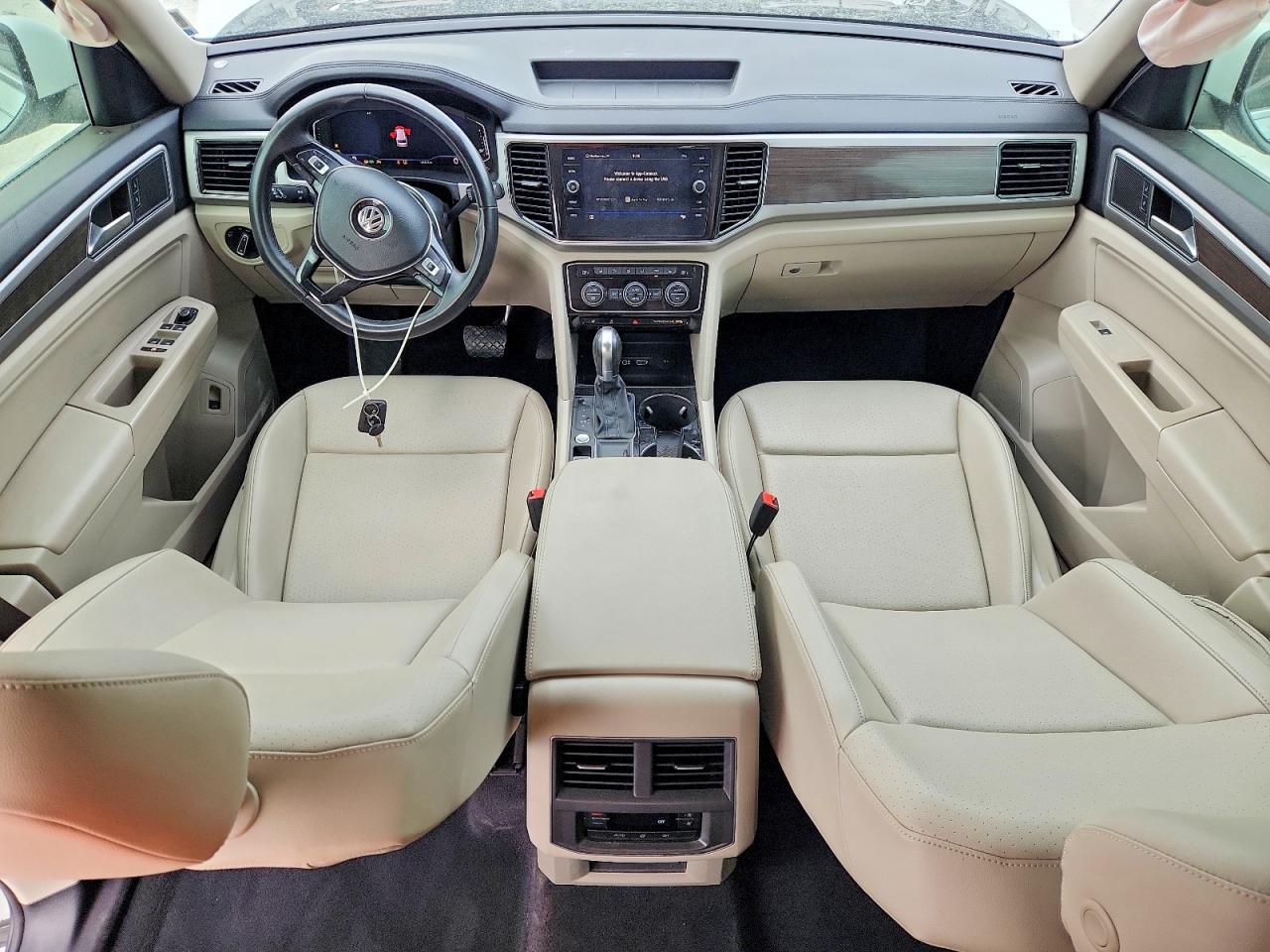 2019 Volkswagen Atlas Sel White vin: 1V2ER2CA7KC618119