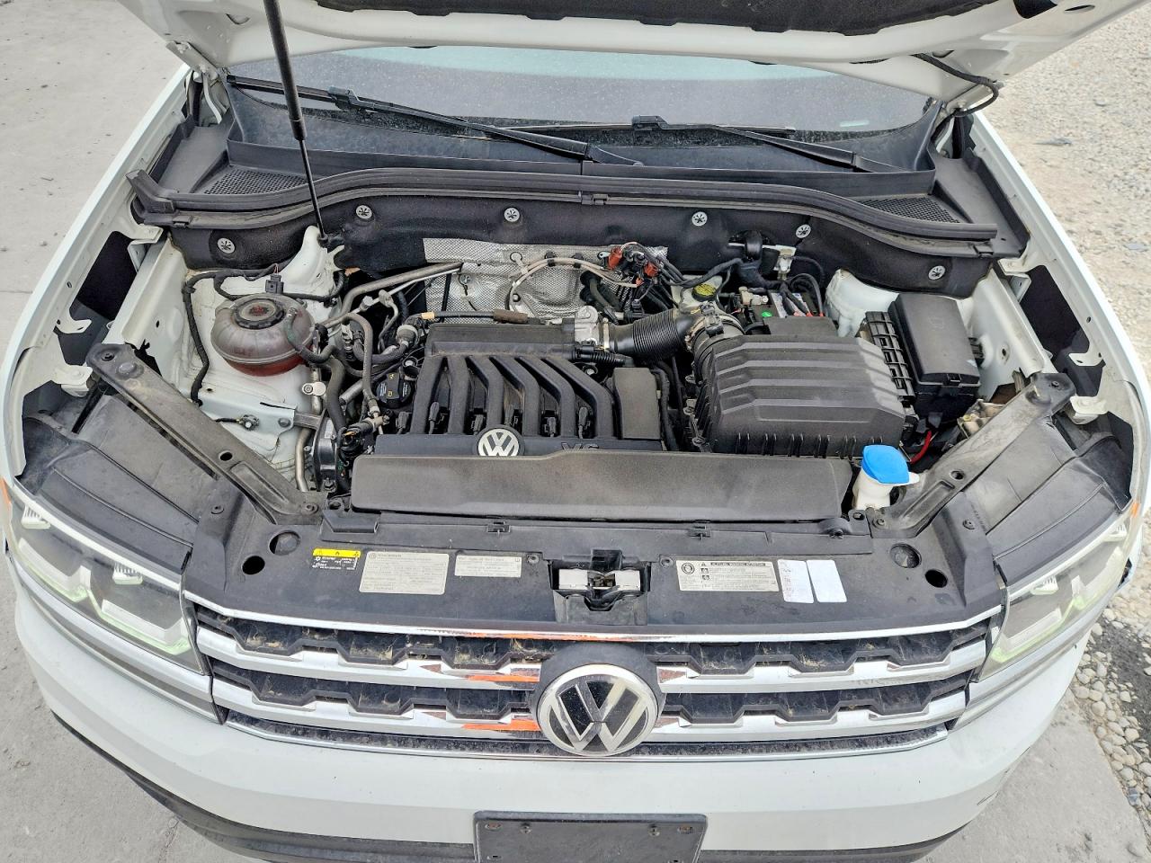 2019 Volkswagen Atlas Sel White vin: 1V2ER2CA7KC618119
