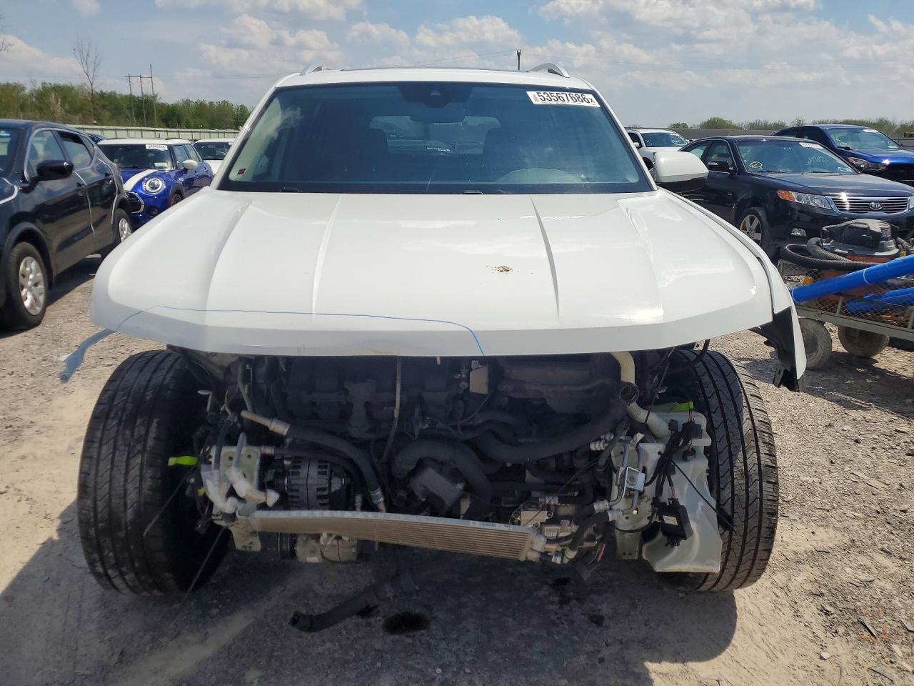 2019 Volkswagen Atlas Sel White vin: 1V2ER2CA8KC554379