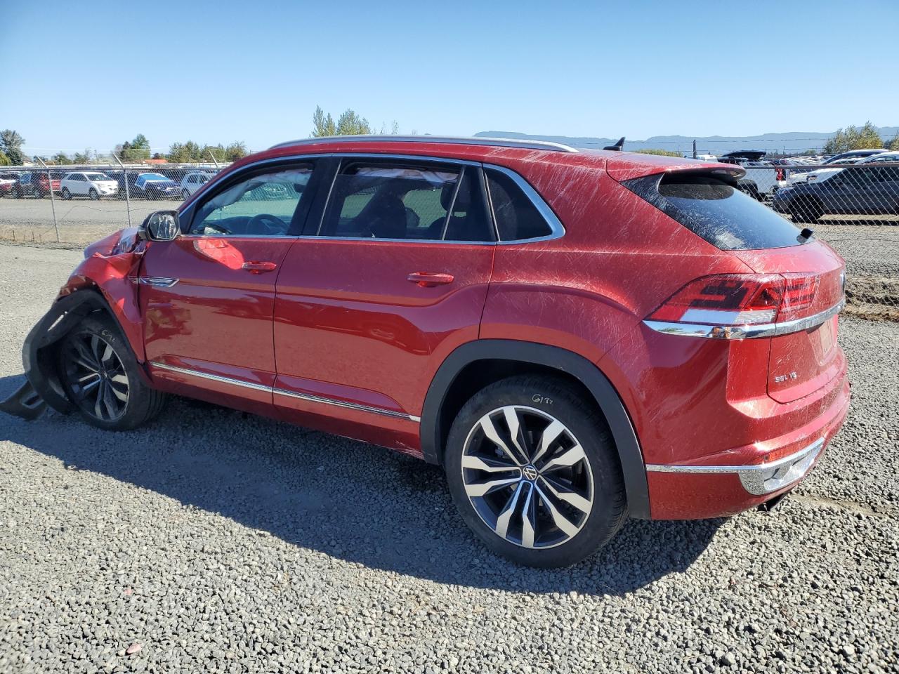 2021 Volkswagen Atlas Cross Sport Sel Premium R-line Красный vin: 1V2FE2CA8MC207735