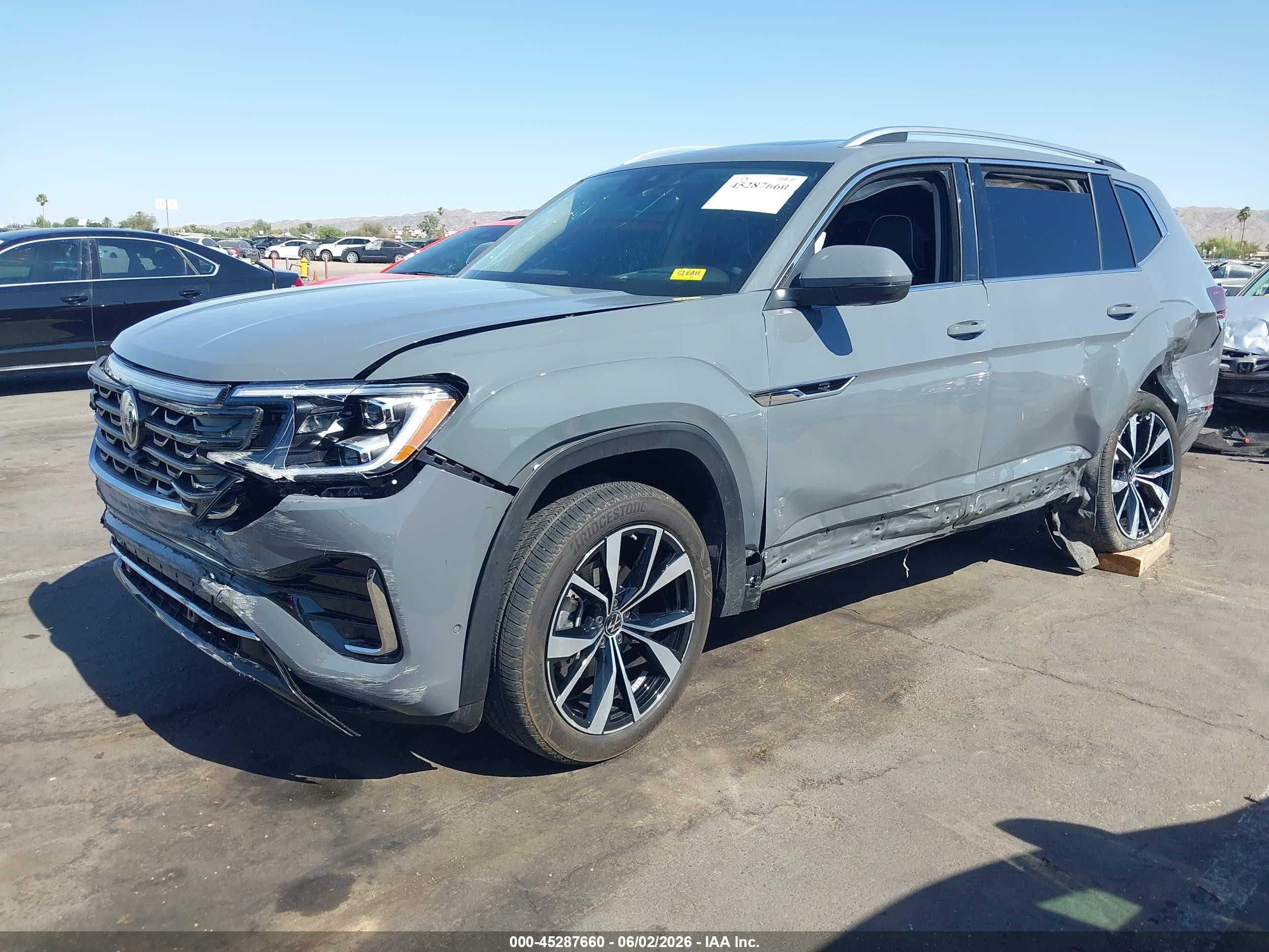 2026 Volkswagen Atlas Sel Premium R-line Gray vin: 1V2FN2CAXTC504018