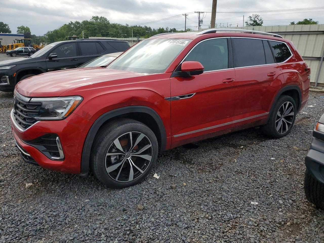 2025 Volkswagen Atlas Sel Premium R-line Orange vin: 1V2FR2CAXSC505883