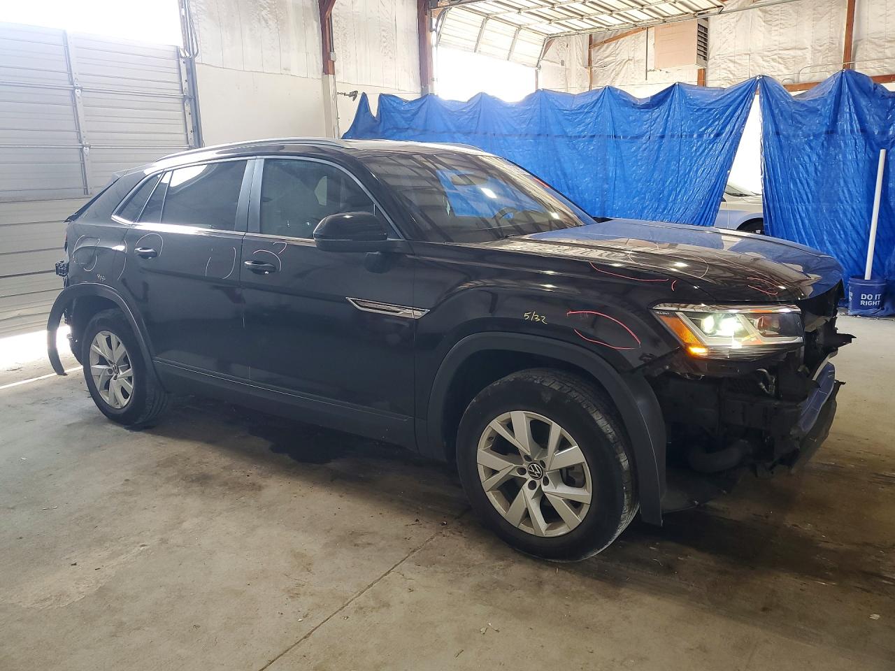 2021 Volkswagen Atlas Cross Sport S Black vin: 1V2GC2CA2MC202153