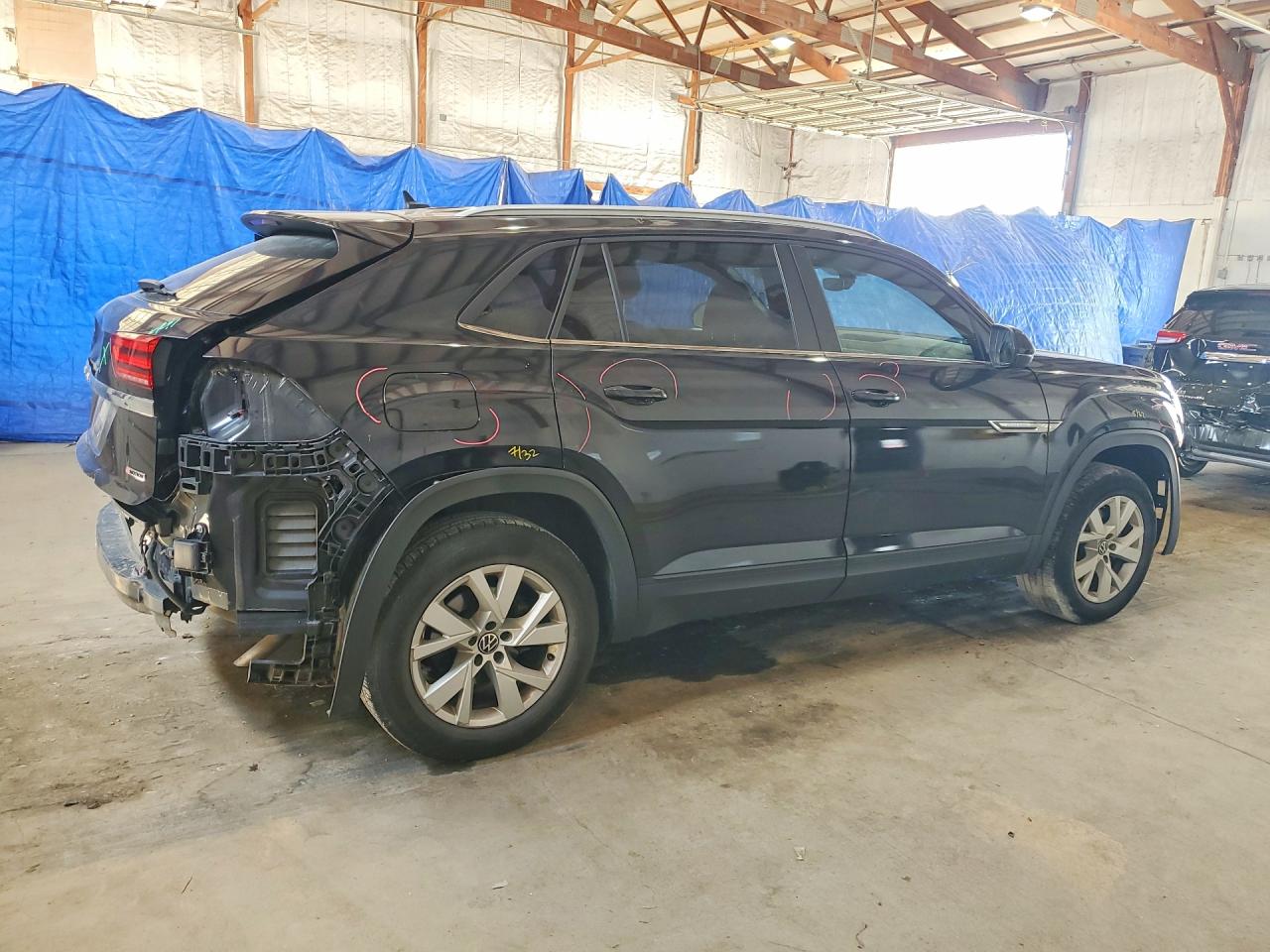 2021 Volkswagen Atlas Cross Sport S Black vin: 1V2GC2CA2MC202153