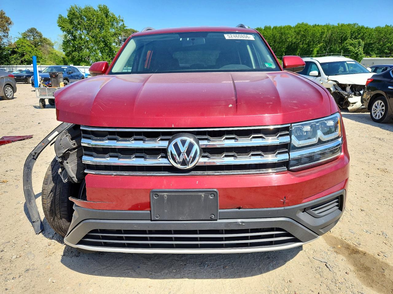 2018 Volkswagen Atlas S Red vin: 1V2GR2CA6JC543078
