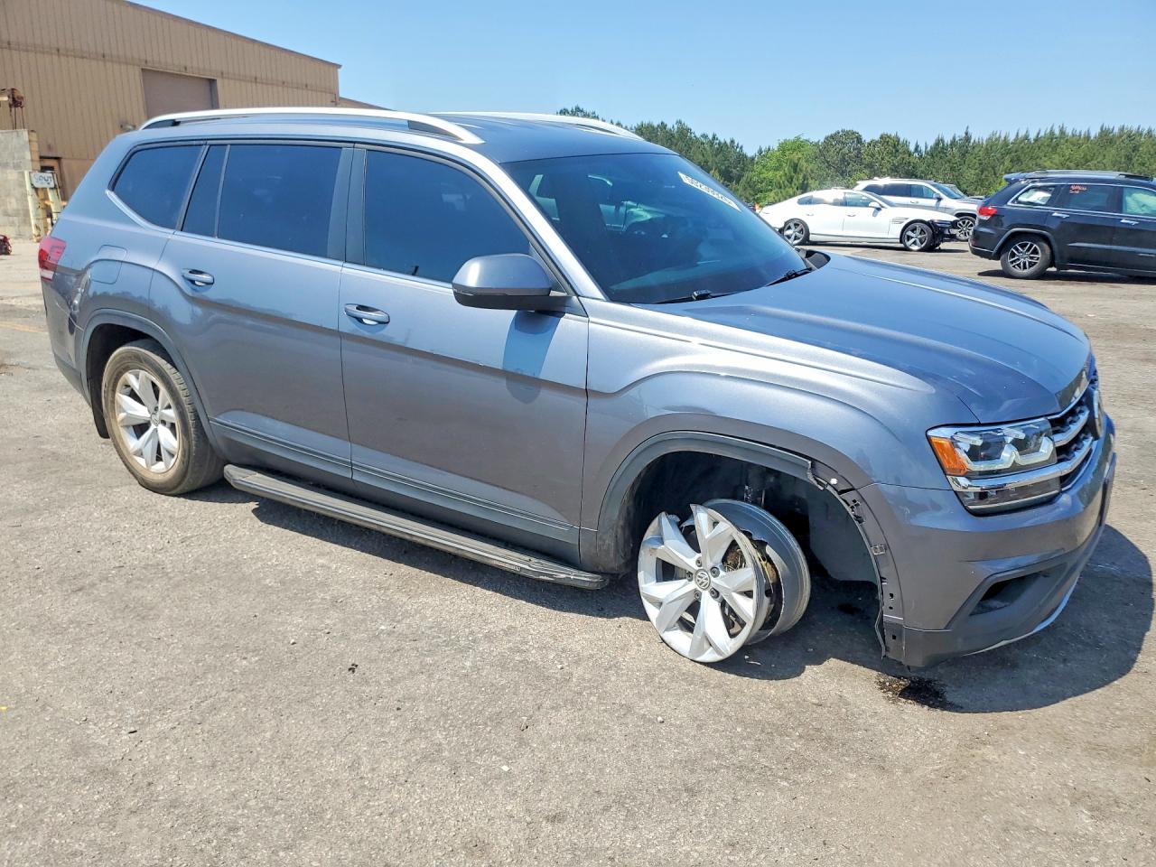 2019 Volkswagen Atlas S Gray vin: 1V2GR2CA9KC574696