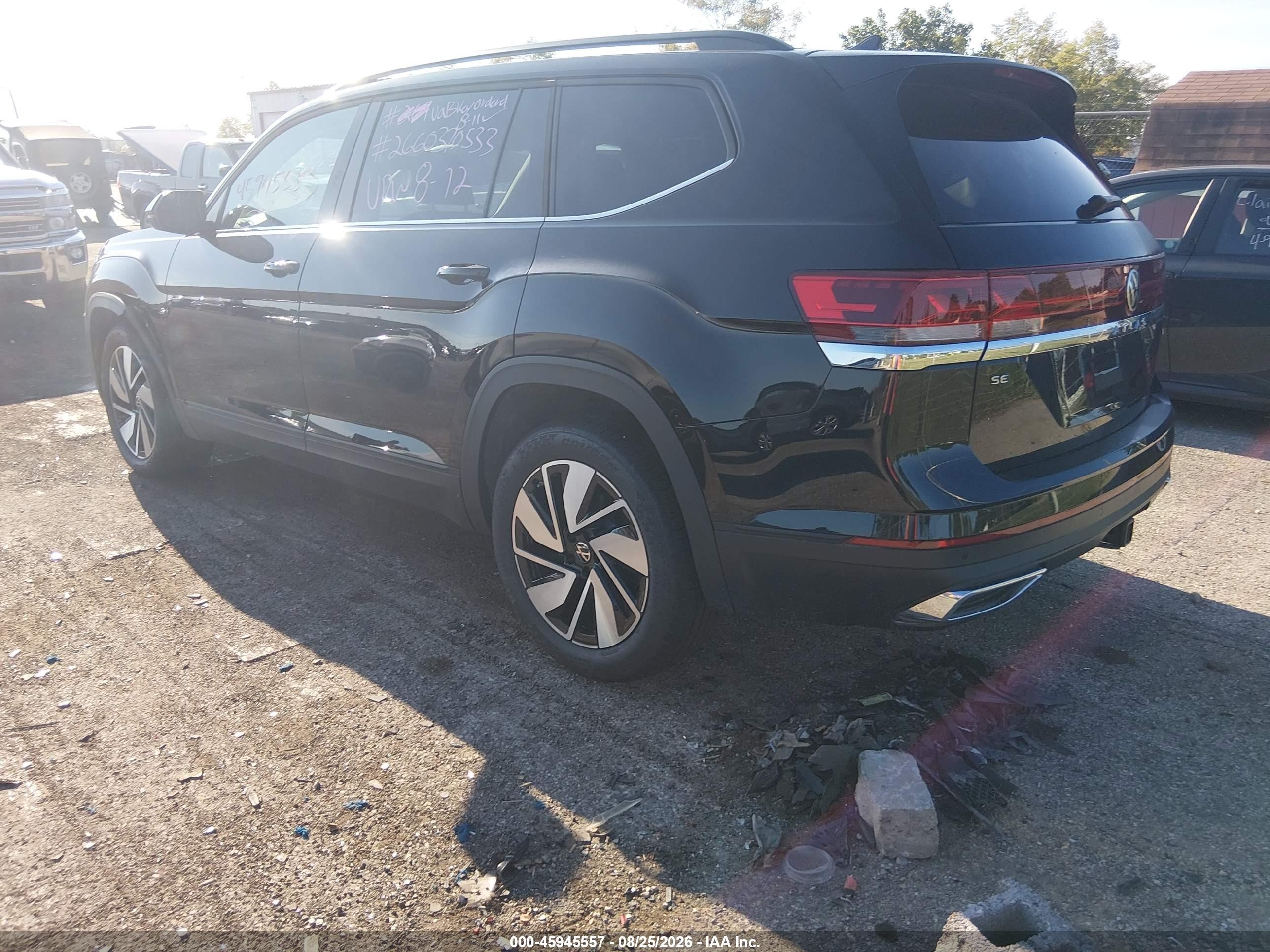2026 Volkswagen Atlas Se With Technology Black vin: 1V2HN2CA6TC579775