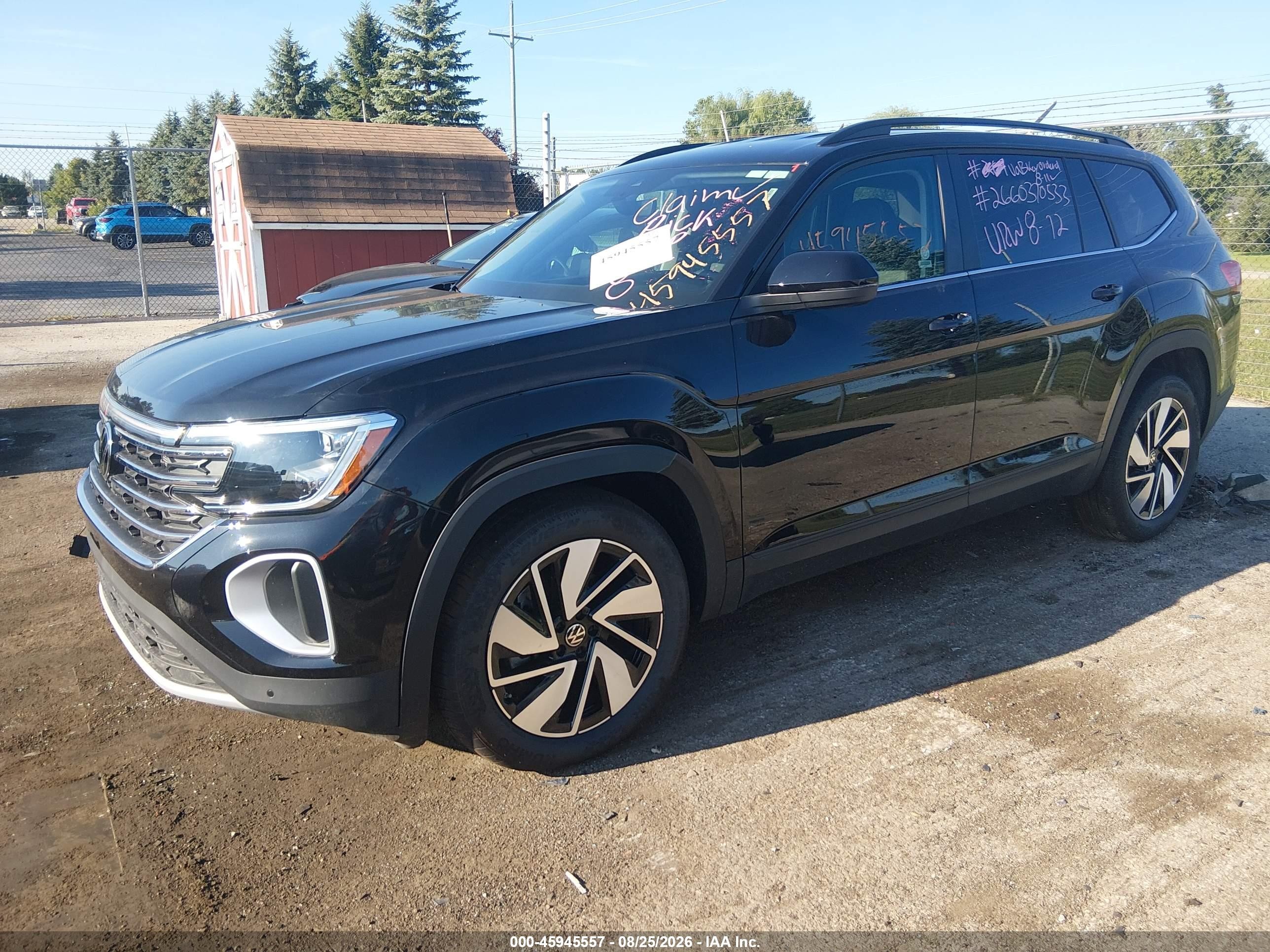 2026 Volkswagen Atlas Se With Technology Black vin: 1V2HN2CA6TC579775