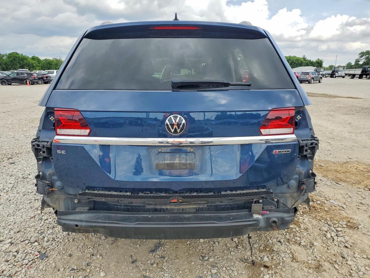 2021 Volkswagen Atlas Se Blue vin: 1V2HP2CA8MC607796