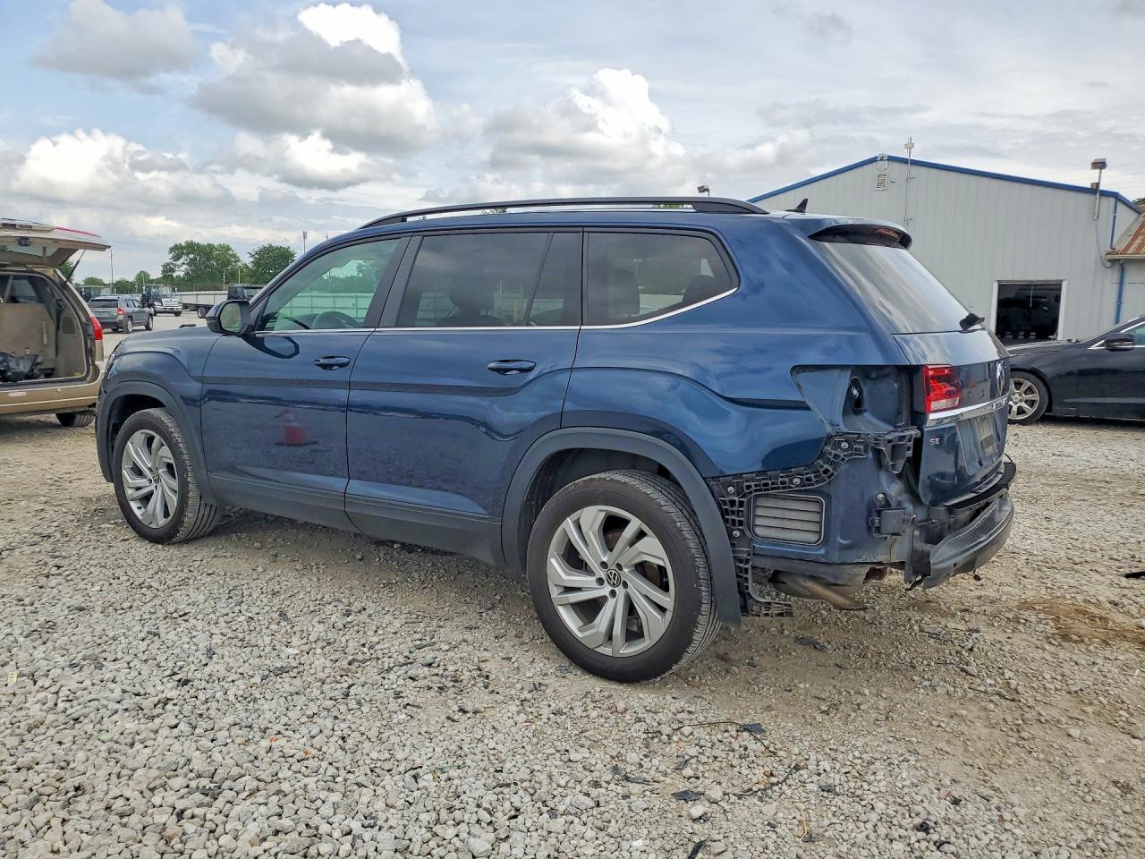 2021 Volkswagen Atlas Se Blue vin: 1V2HP2CA8MC607796