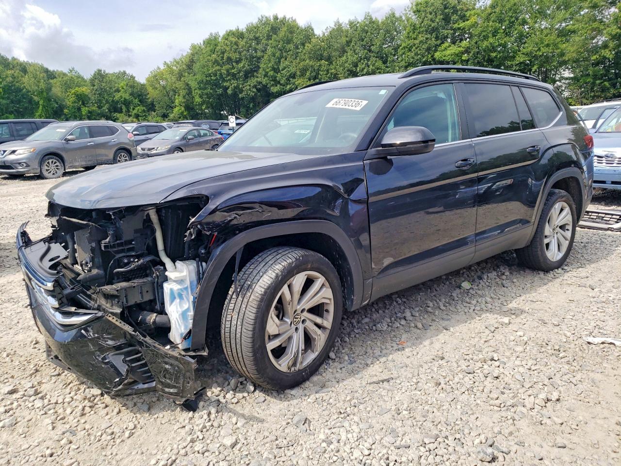 2023 Volkswagen Atlas Se Black vin: 1V2HP2CA8PC525779